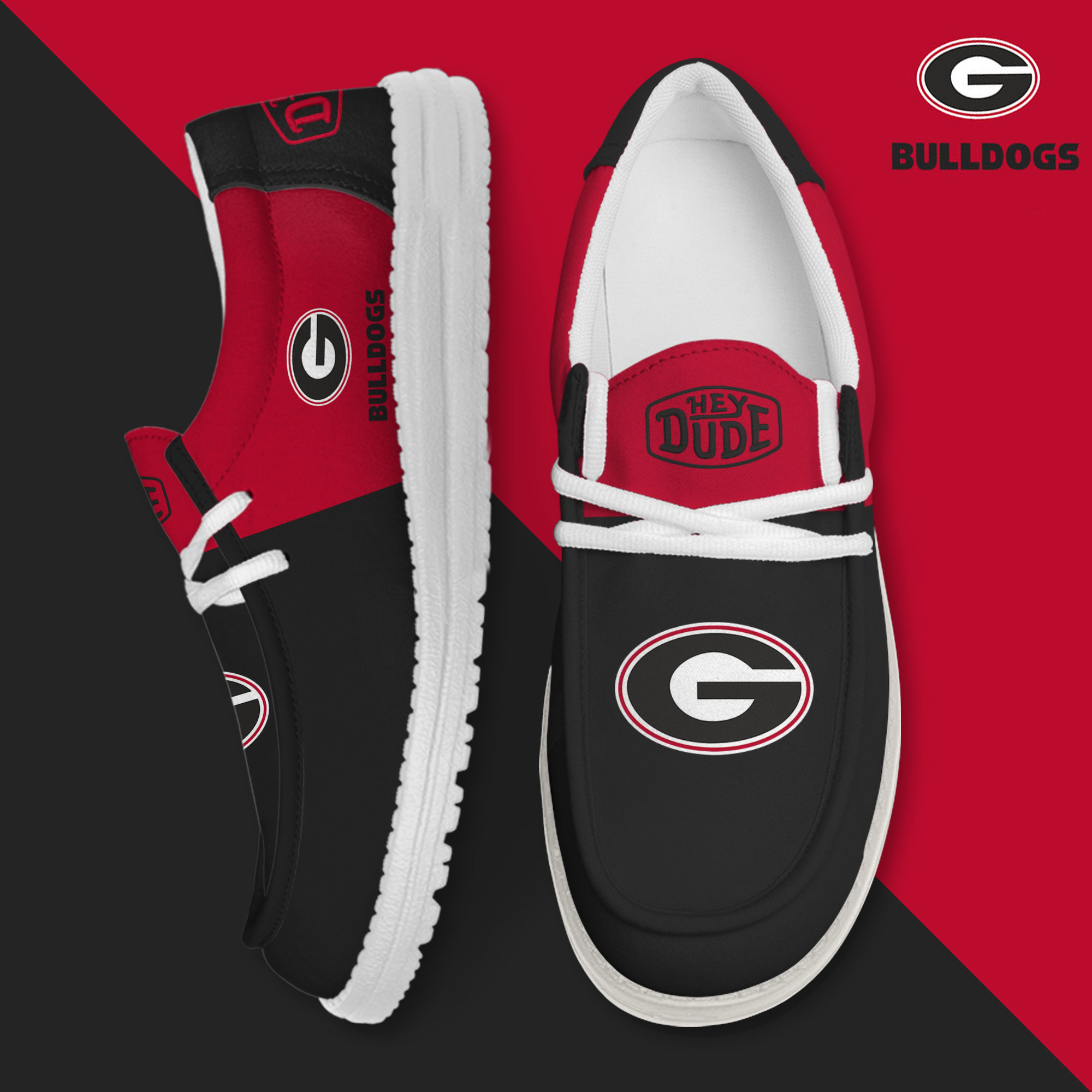 footwearelite georgia bulldogs custom name hey dude shoes fiwpl