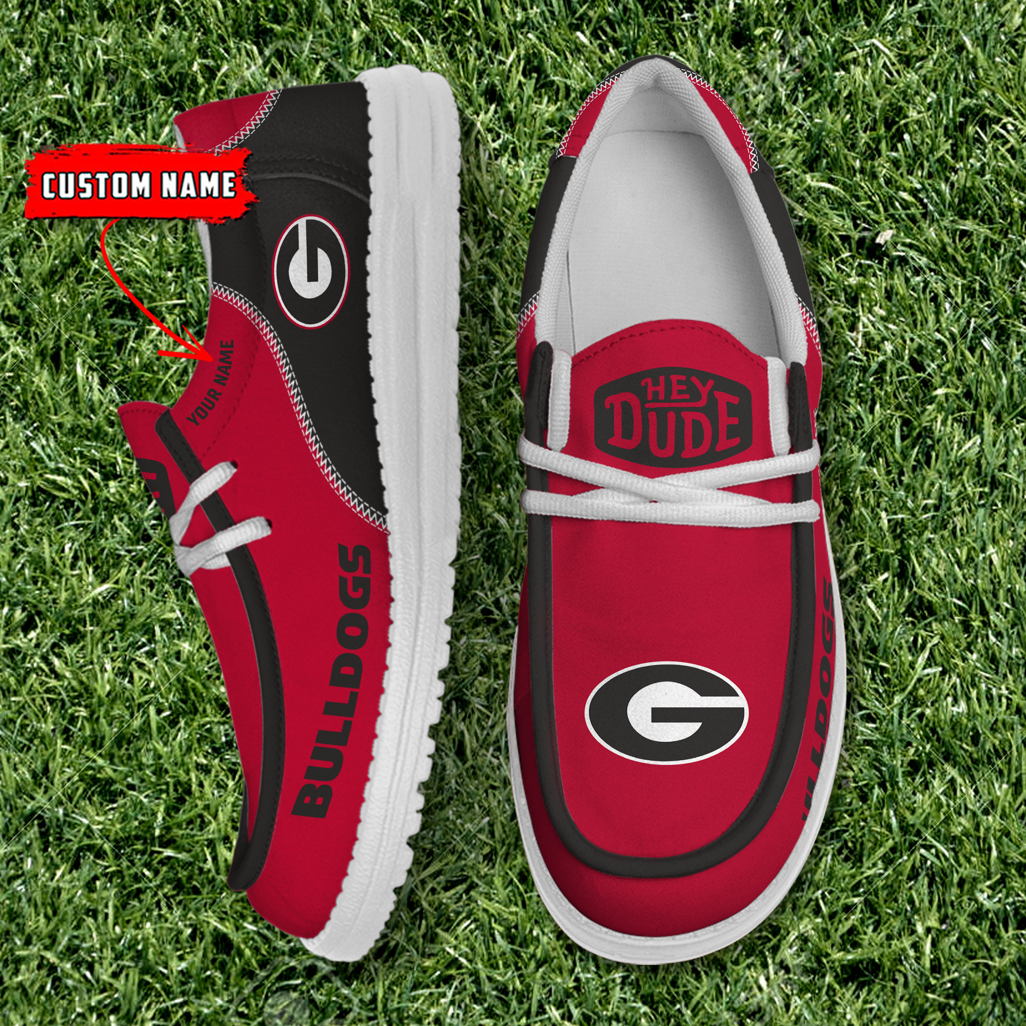 footwearelite georgia bulldogs custom name hey dude shoes vbnvo