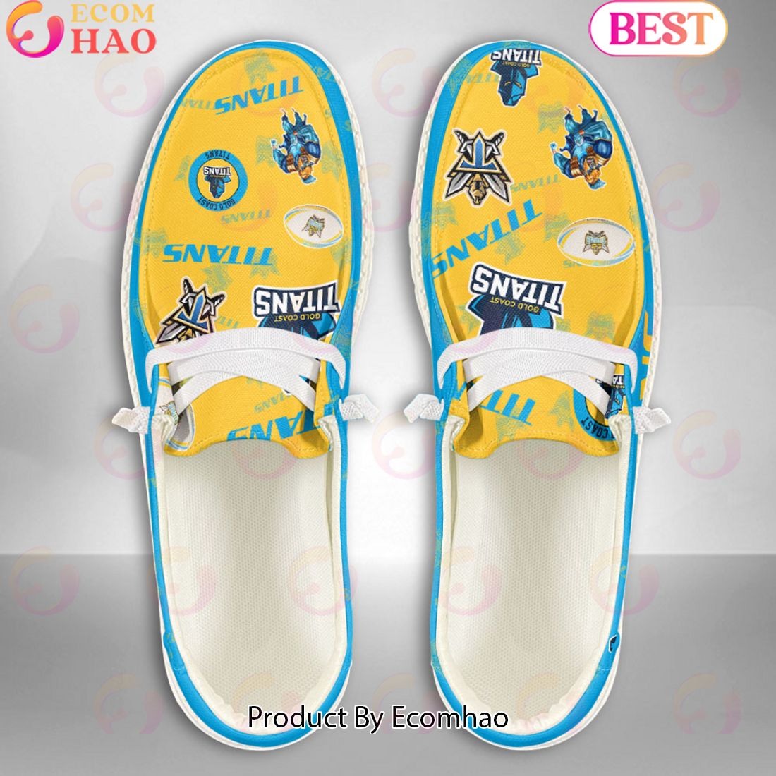 footwearelite gold coast titans custom name hey dude shoes 8komf