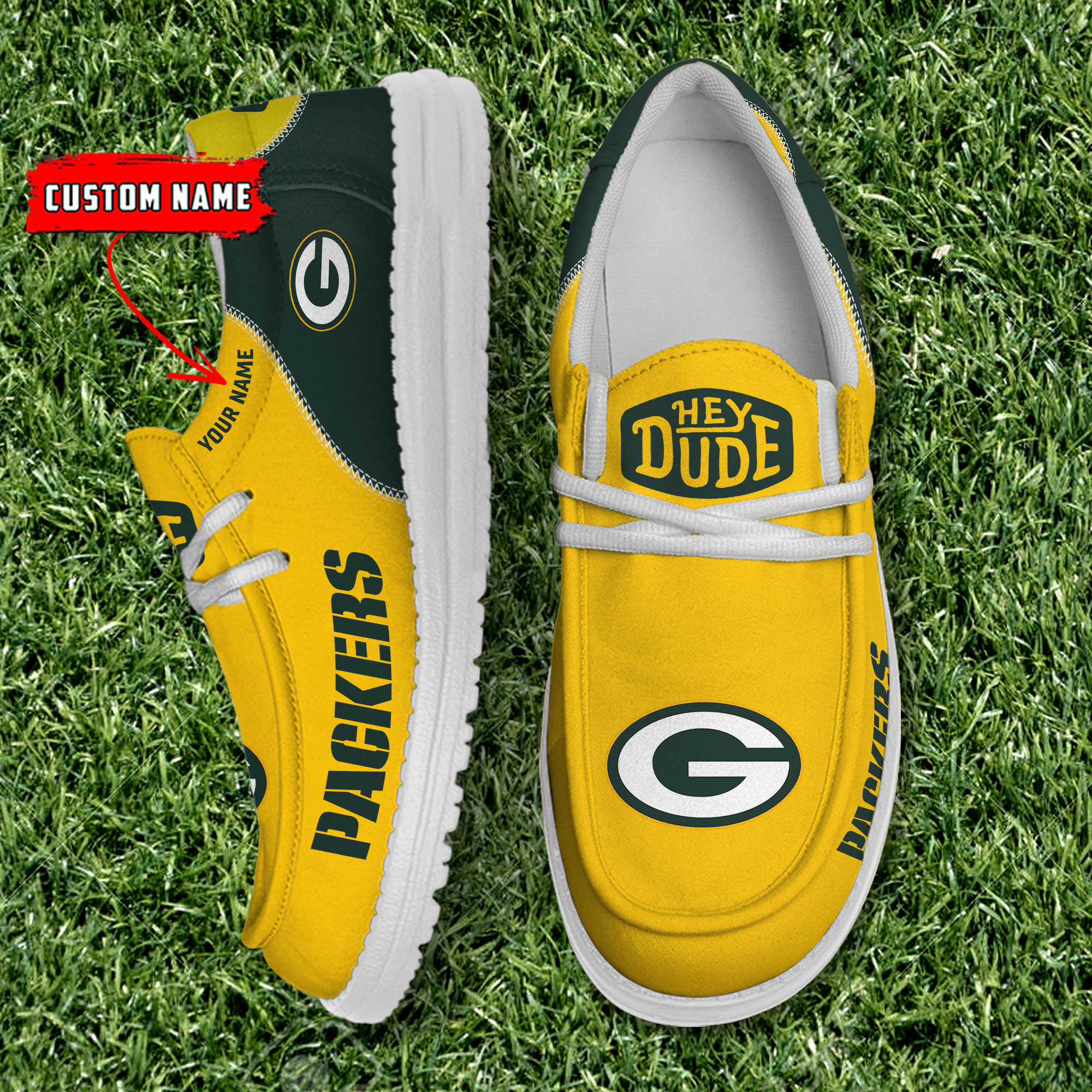 footwearelite green bay packers custom name hey dude shoes 7kb0k