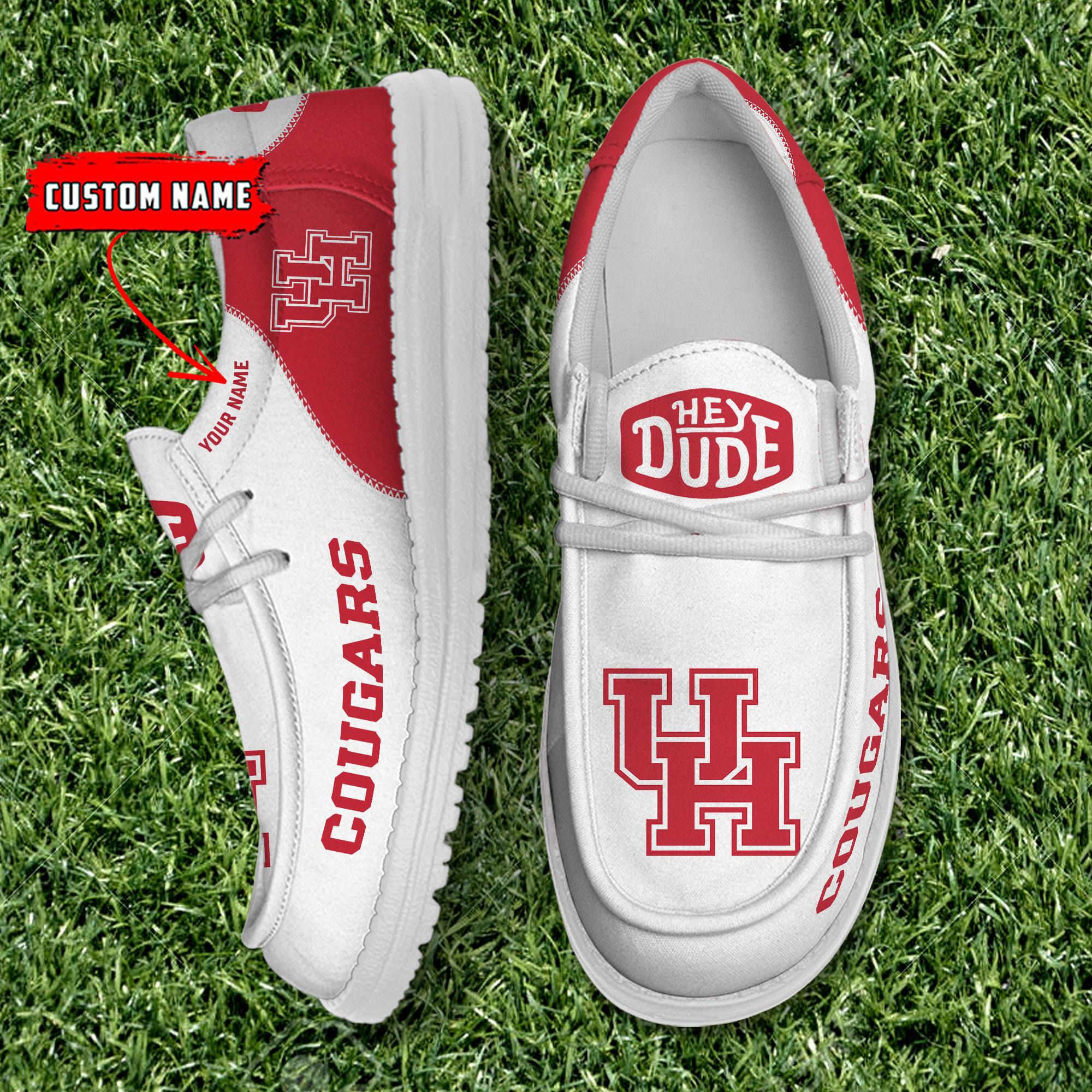 footwearelite houston cougars custom name hey dude shoes zkna4