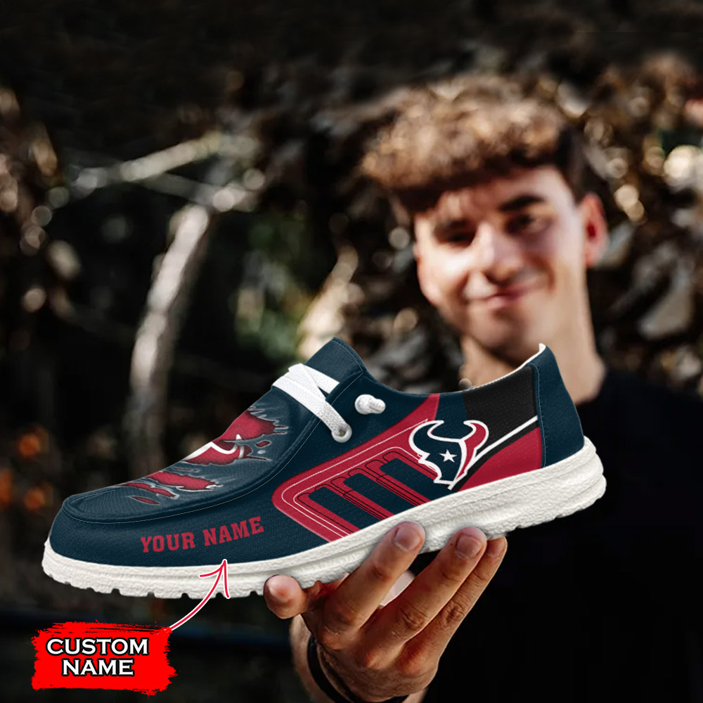 footwearelite houston texans custom name hey dude shoes czzj2