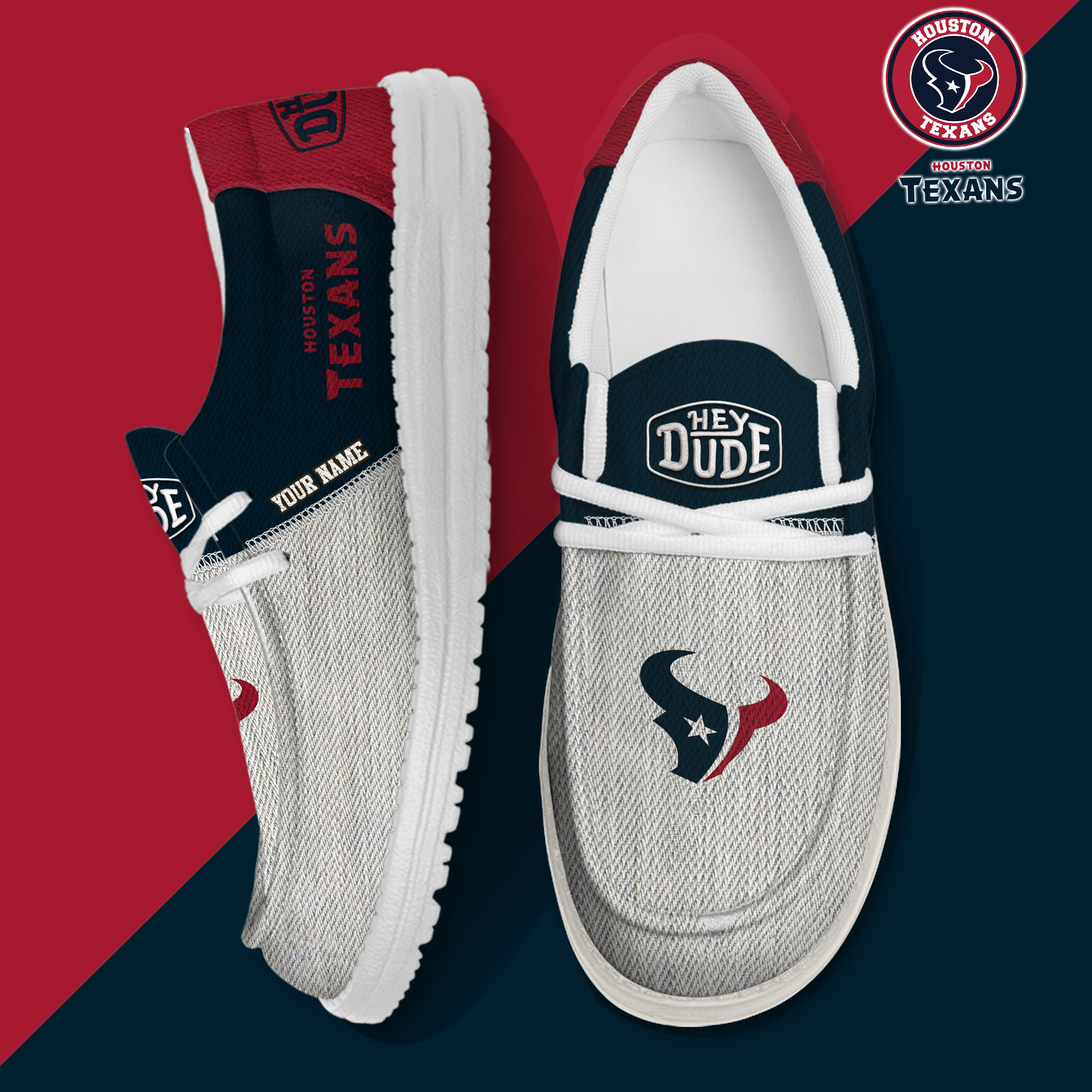 footwearelite houston texans custom name hey dude shoes eyt90