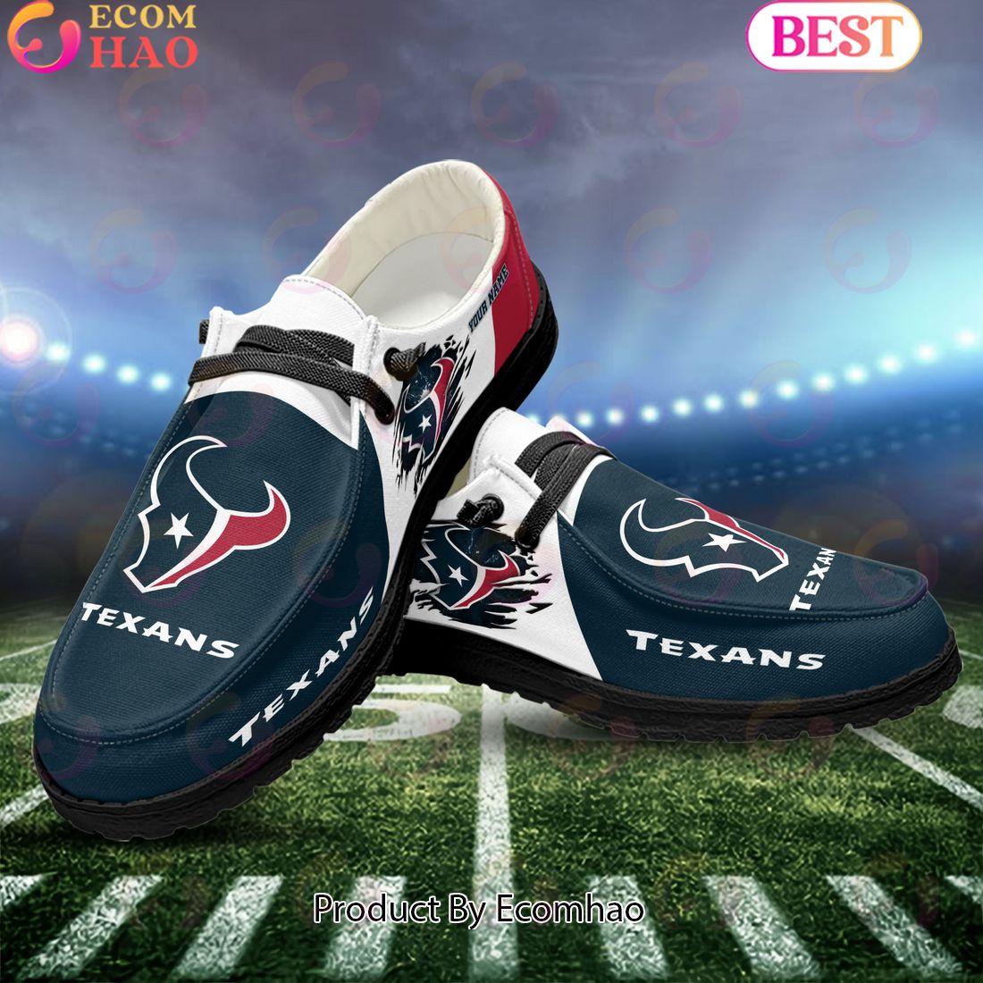 footwearelite houston texans custom name hey dude shoes g1rww