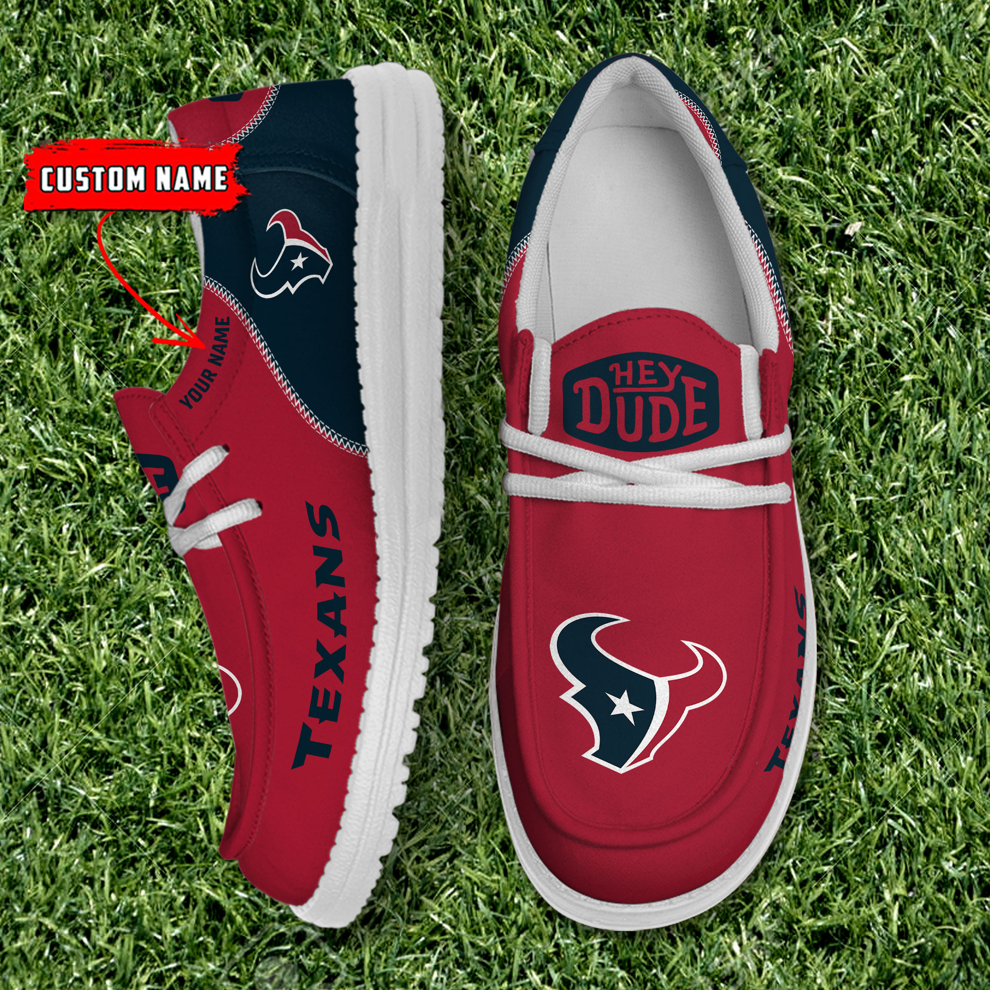 footwearelite houston texans custom name hey dude shoes grnp7