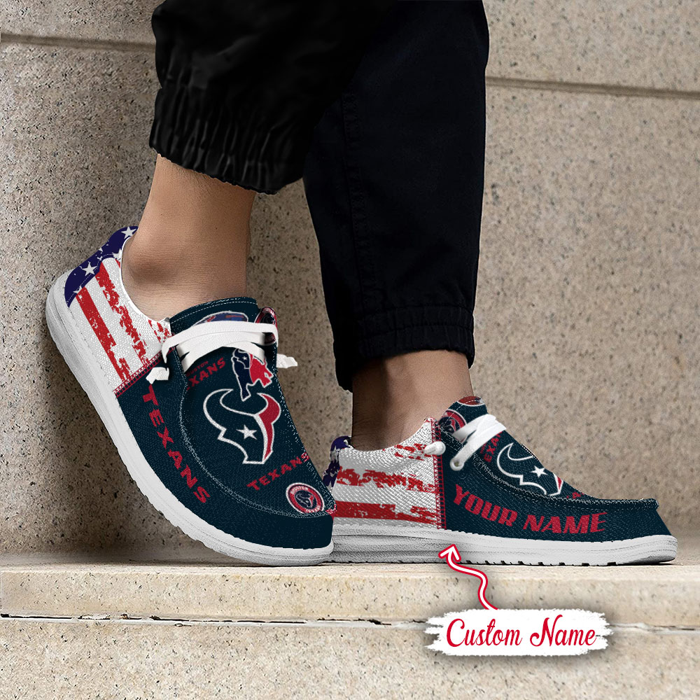 footwearelite houston texans custom name hey dude shoes kdiiu