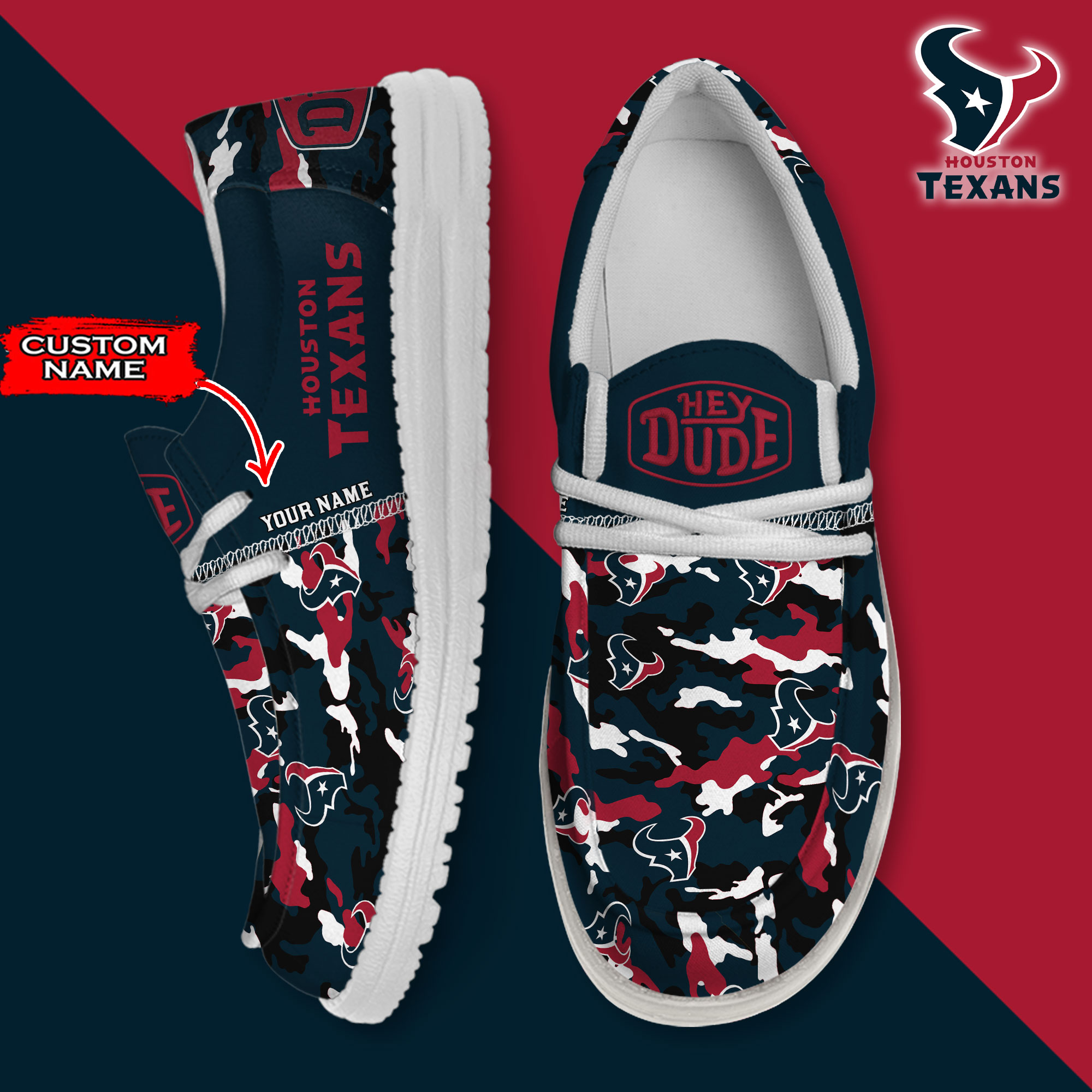 footwearelite houston texans custom name hey dude shoes lnwtp