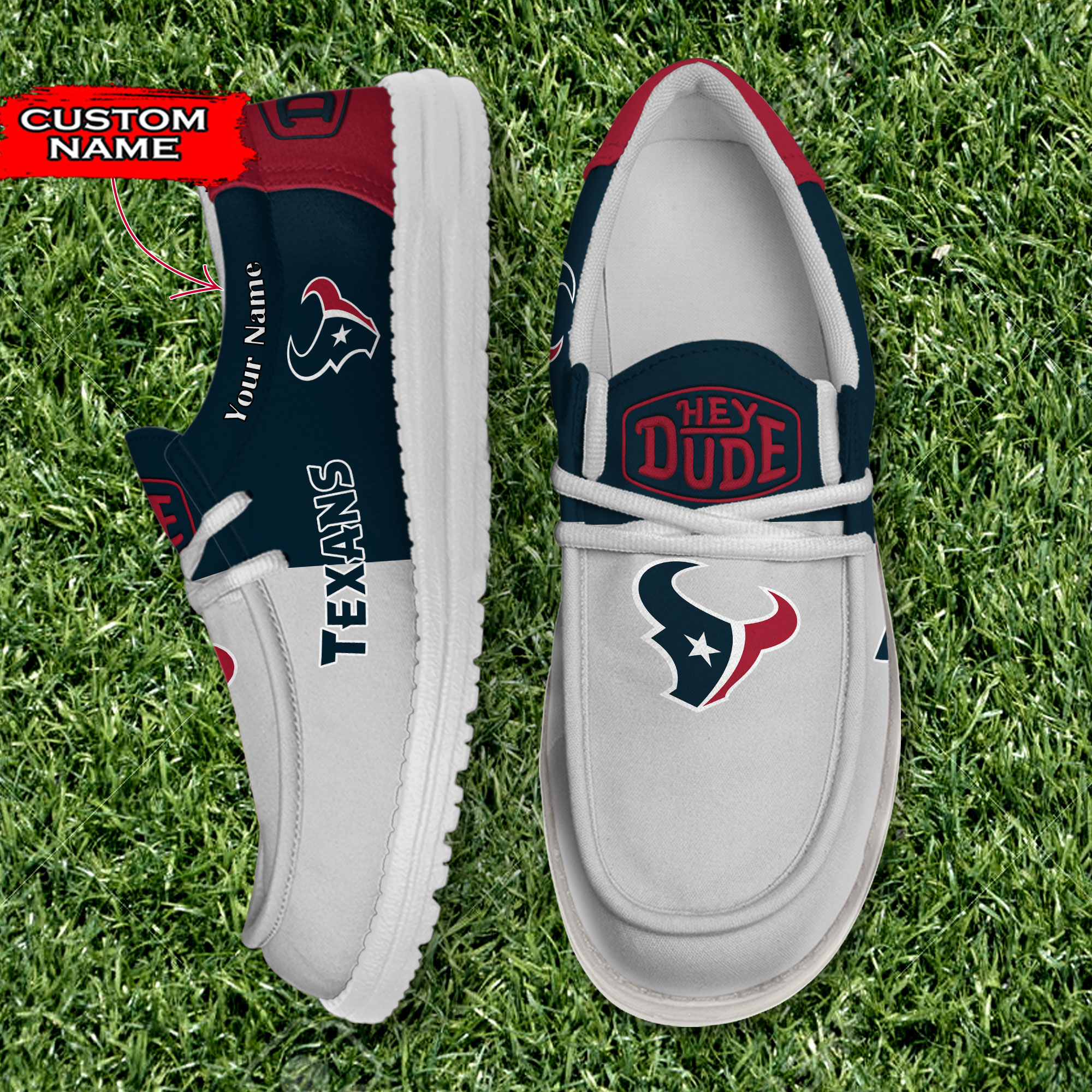 footwearelite houston texans custom name hey dude shoes nqj3b