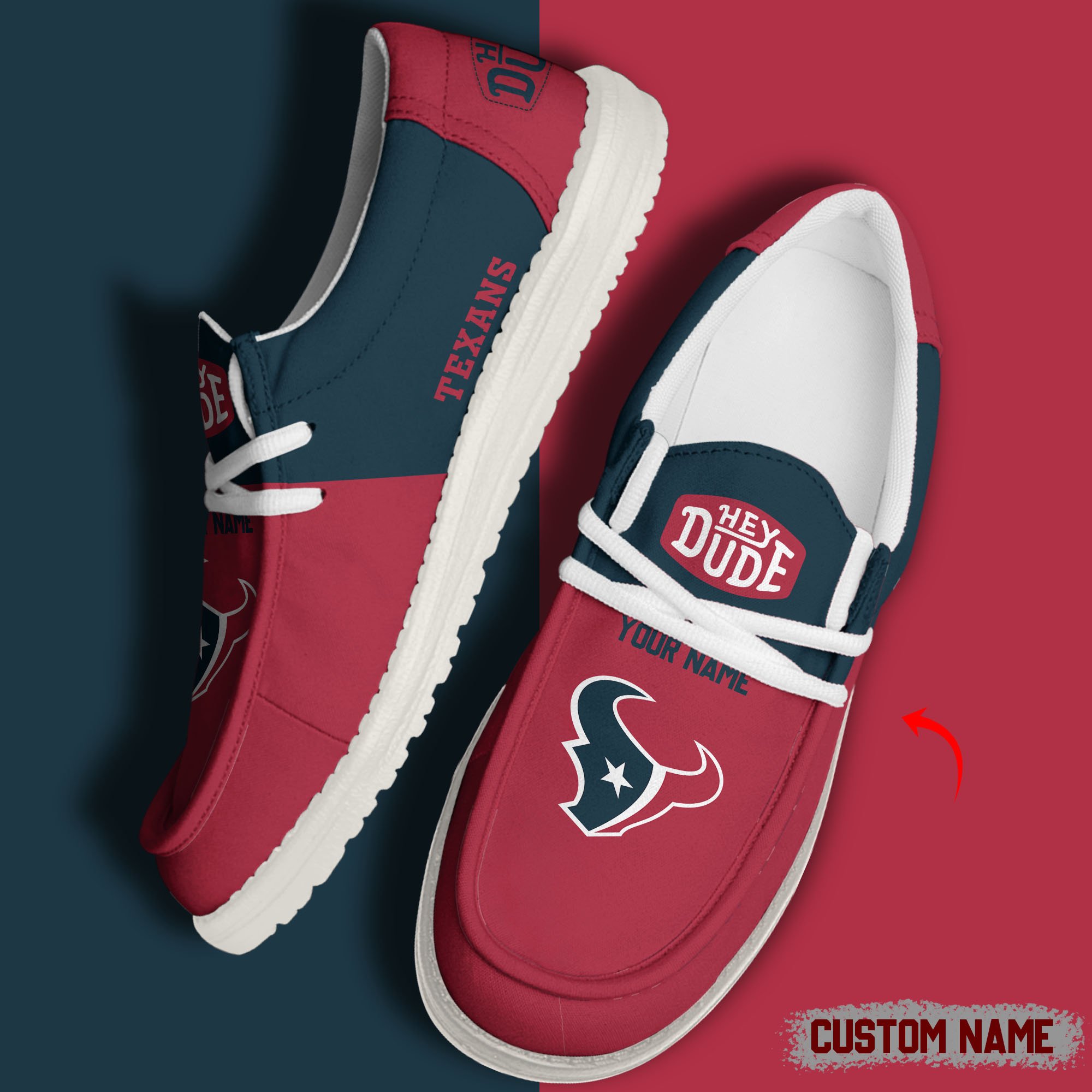 footwearelite houston texans custom name hey dude shoes rfb0g