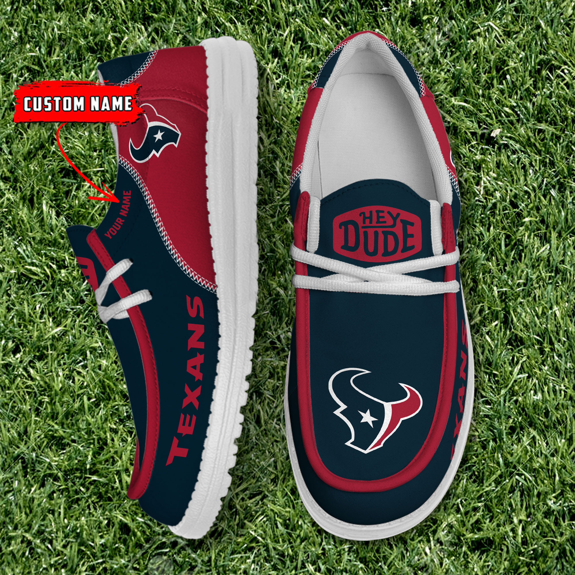 footwearelite houston texans custom name hey dude shoes z7ugd