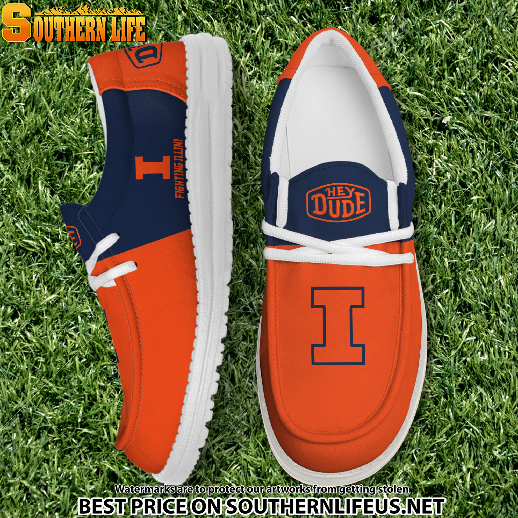 footwearelite illinois fighting illini custom name hey dude shoes lkxqp