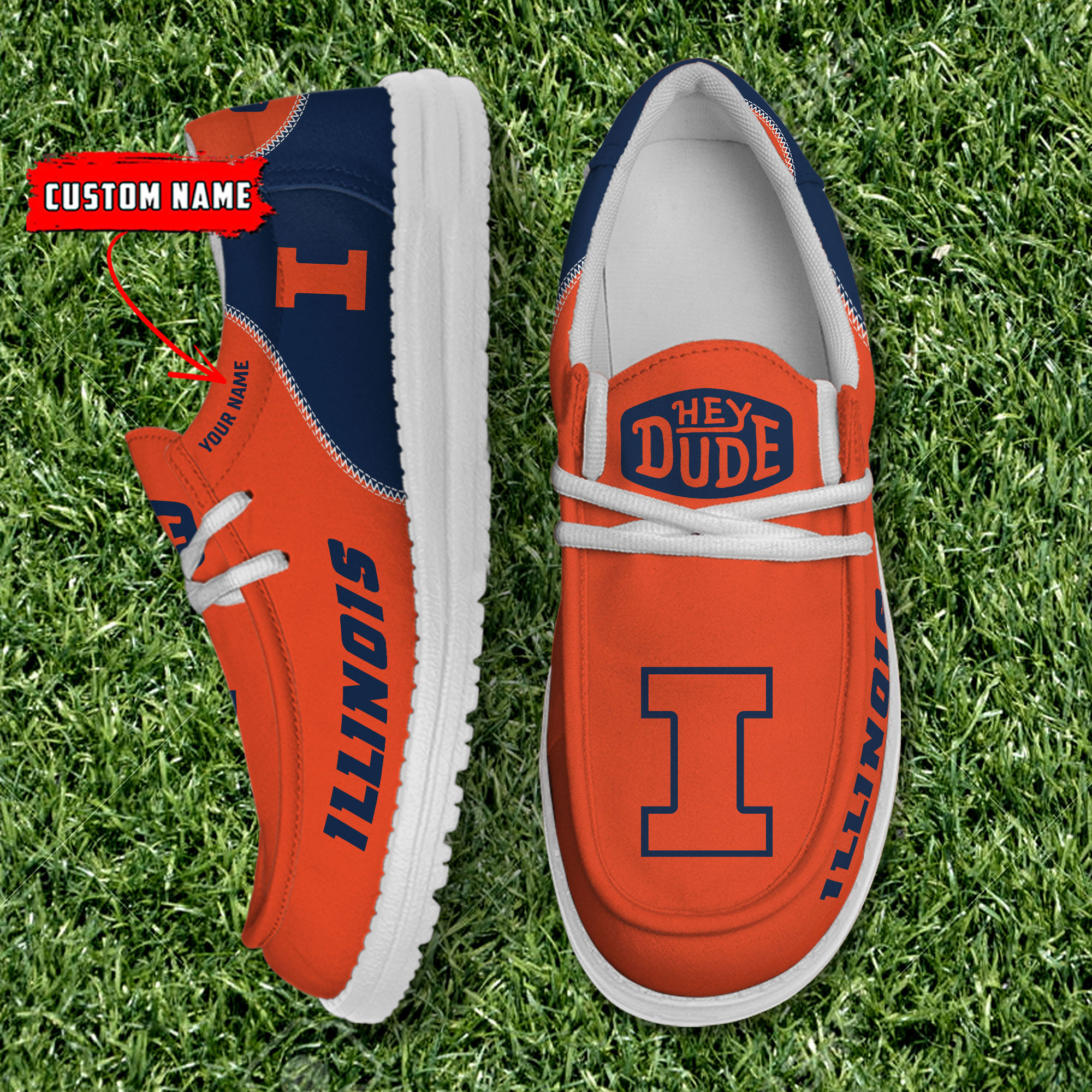 footwearelite illinois fighting illini custom name hey dude shoes ot5ow