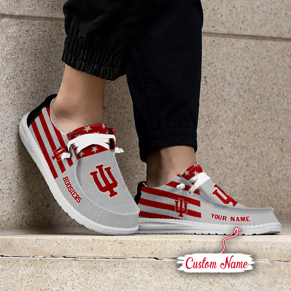 footwearelite indiana hoosiers custom name hey dude shoes e7z9m