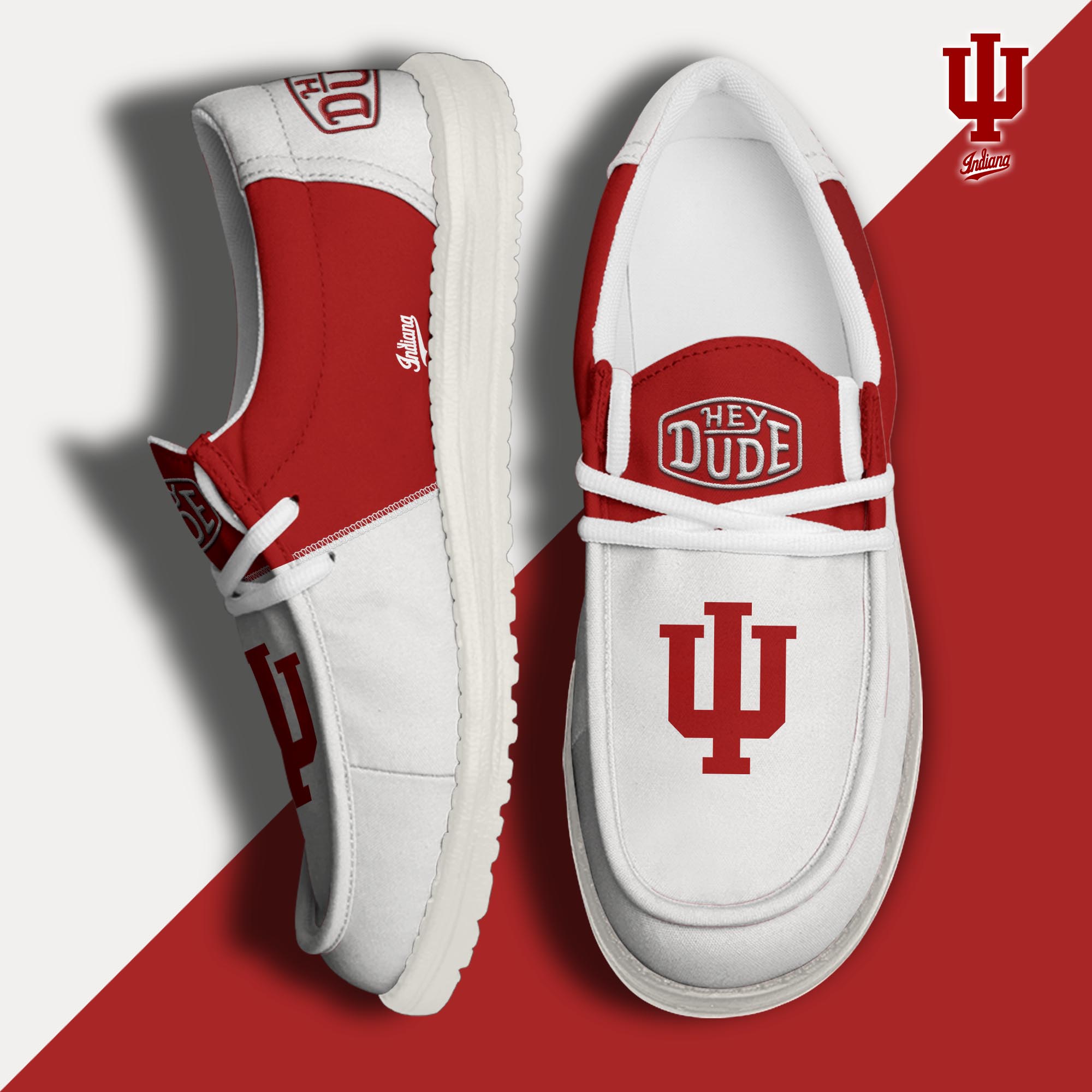 footwearelite indiana hoosiers custom name hey dude shoes g2rsn