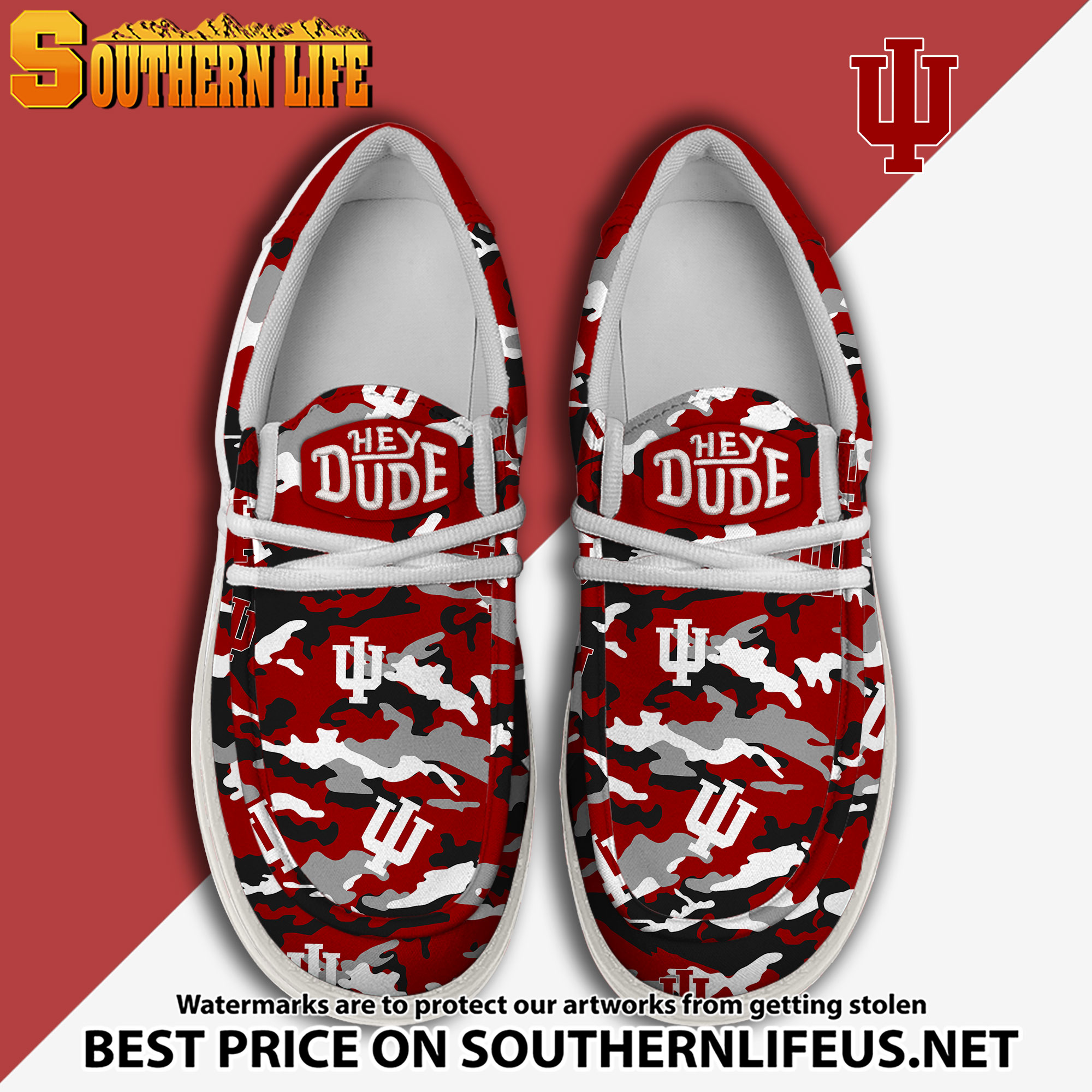 footwearelite indiana hoosiers custom name hey dude shoes h6cop