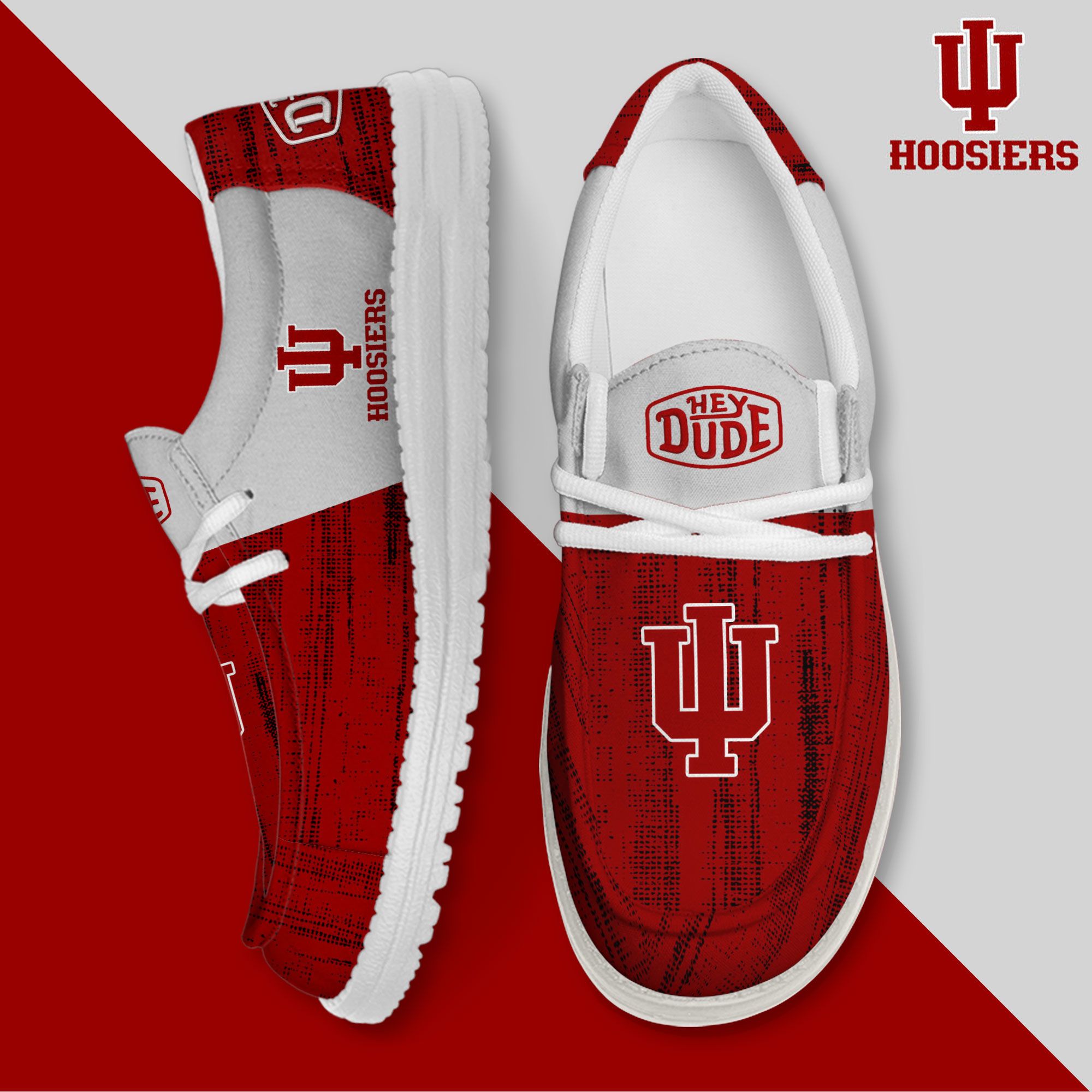 footwearelite indiana hoosiers custom name hey dude shoes hlwkw