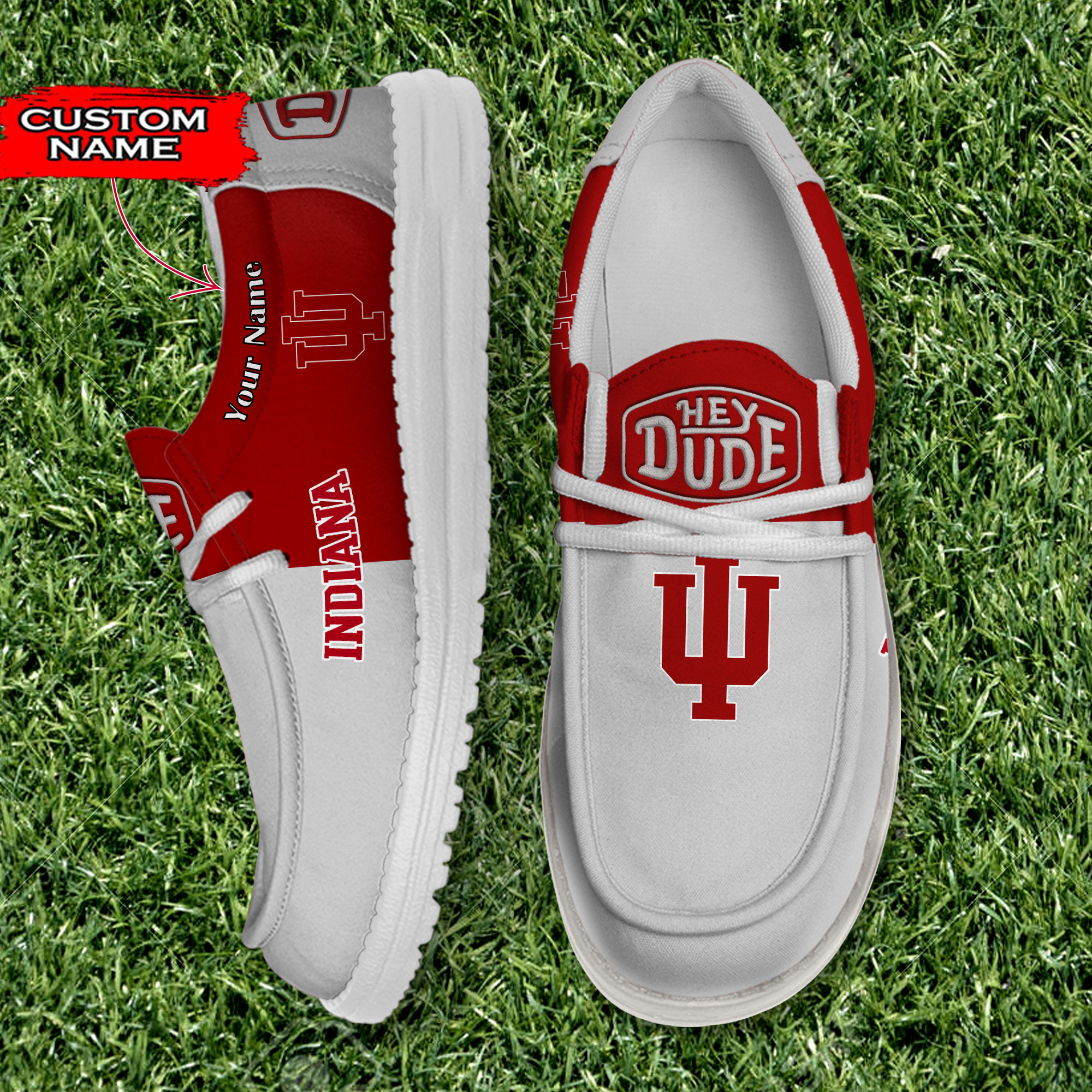 footwearelite indiana hoosiers custom name hey dude shoes jalpc