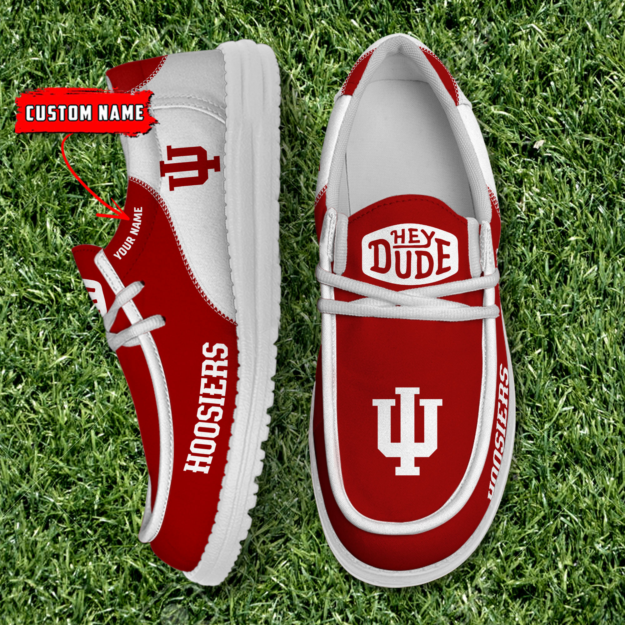 footwearelite indiana hoosiers custom name hey dude shoes neaxs