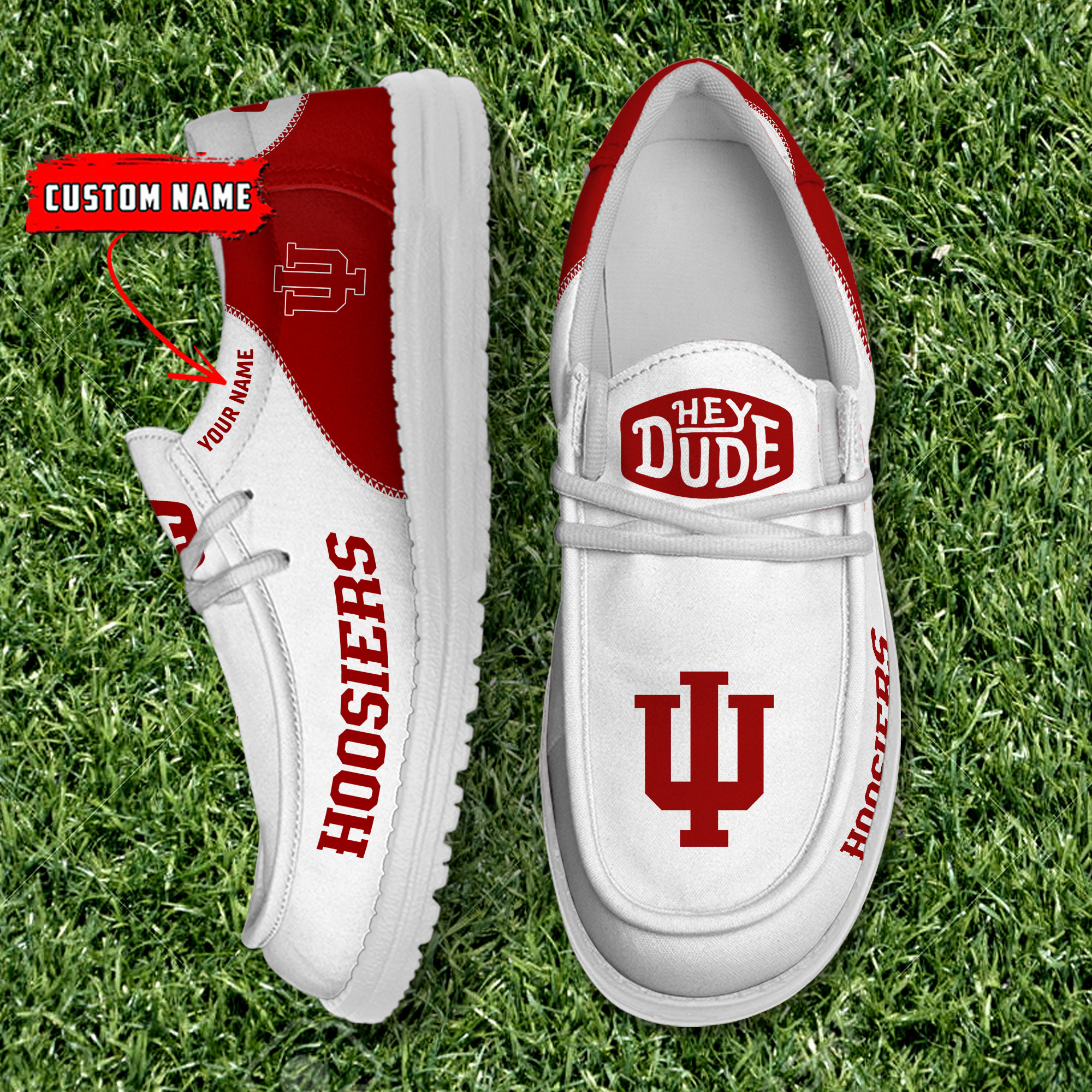 footwearelite indiana hoosiers custom name hey dude shoes q4hgq