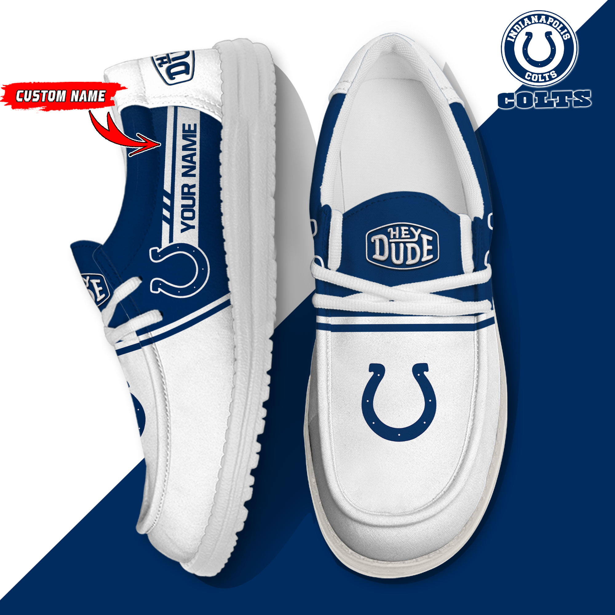 footwearelite indianapolis colts custom name hey dude shoes 6g1ed