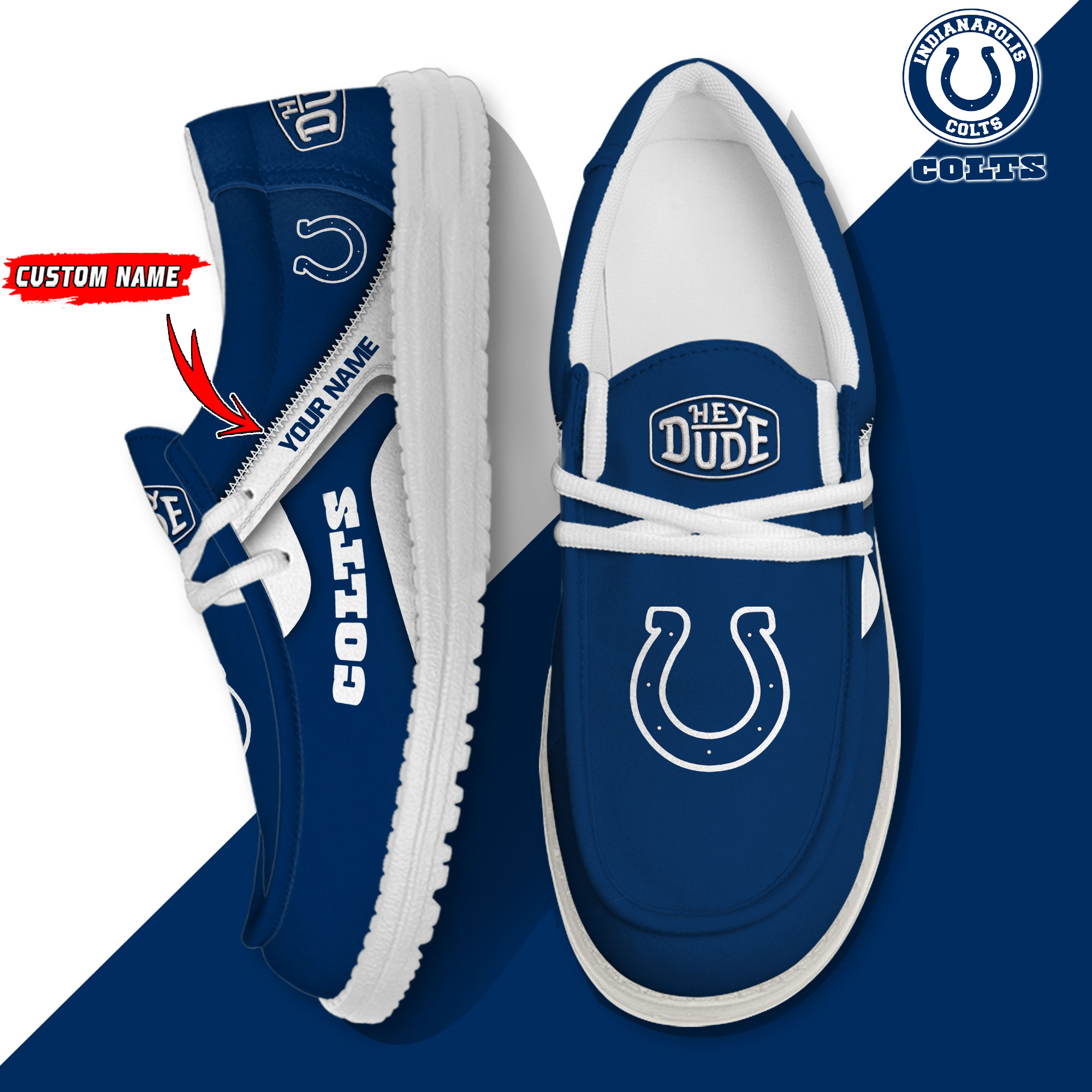 footwearelite indianapolis colts custom name hey dude shoes ht0gk