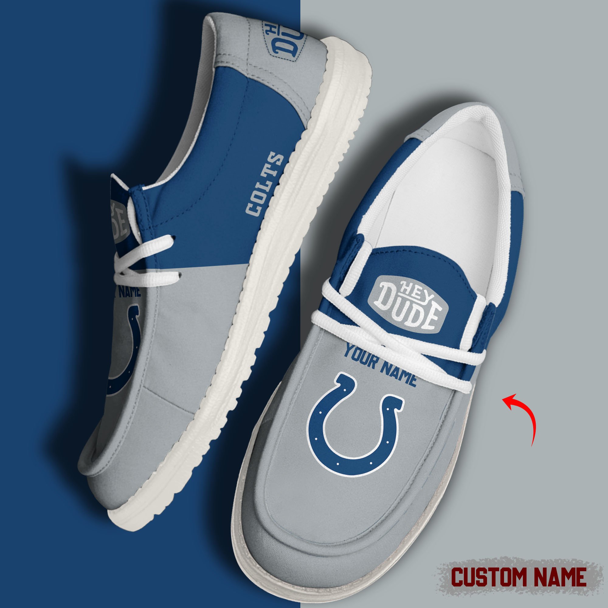 footwearelite indianapolis colts custom name hey dude shoes tzaoh