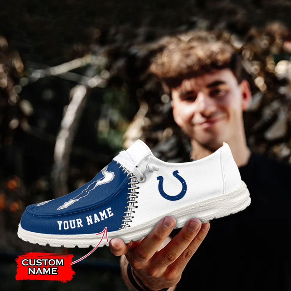 footwearelite indianapolis colts custom name hey dude shoes wcjhv