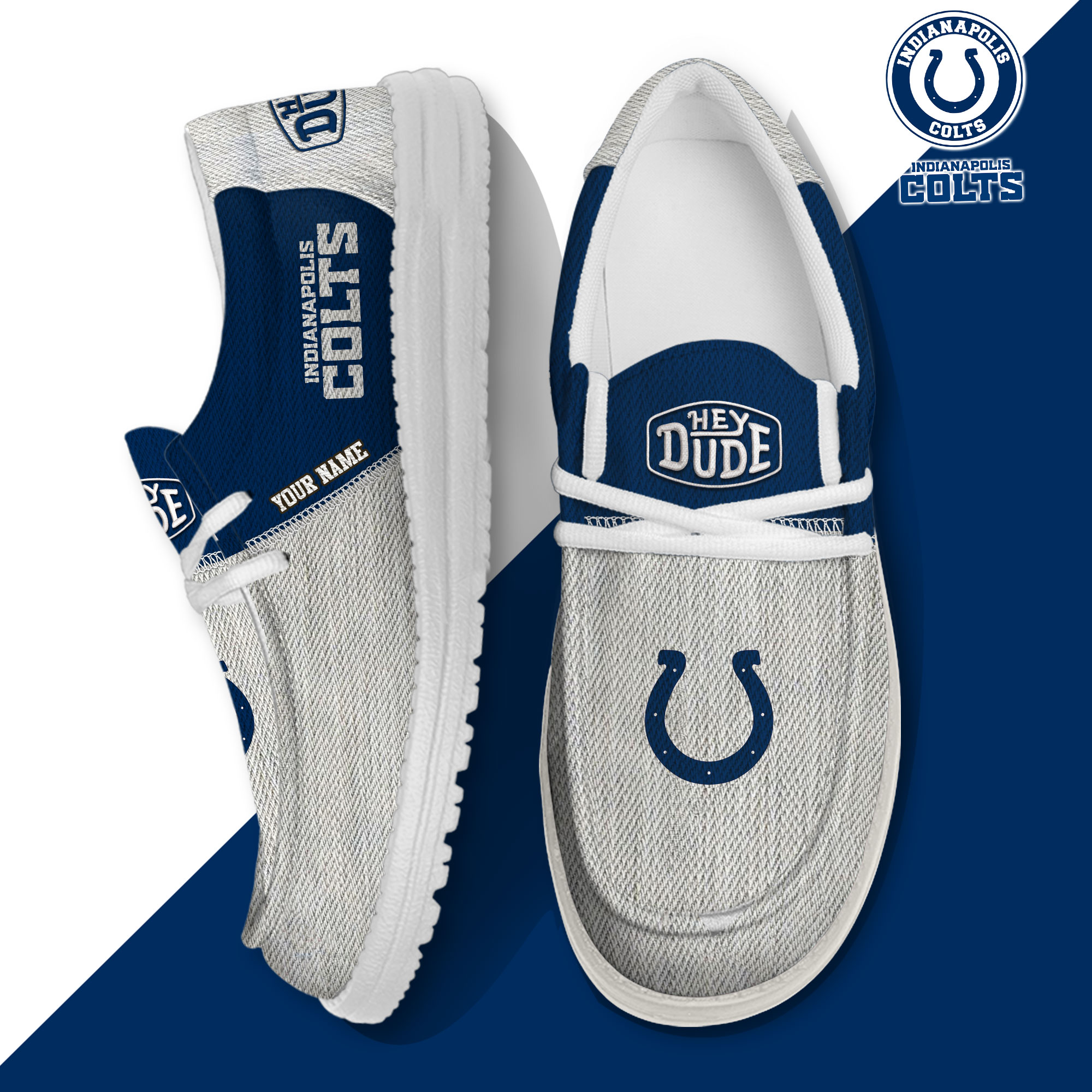 footwearelite indianapolis colts custom name hey dude shoes yr68i