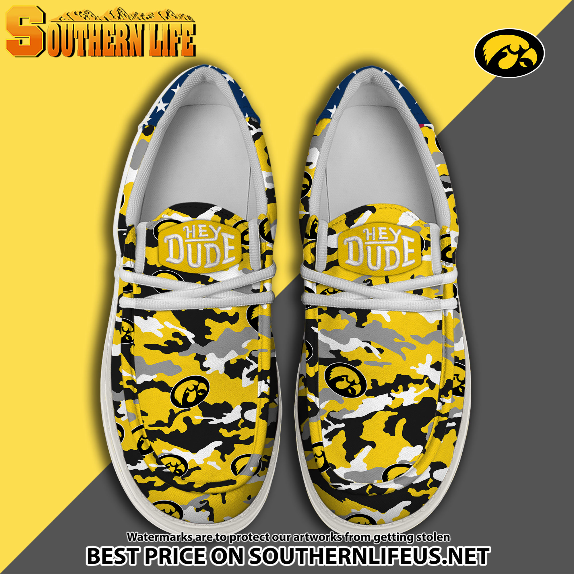 footwearelite iowa hawkeyes custom name hey dude shoes 4lox2