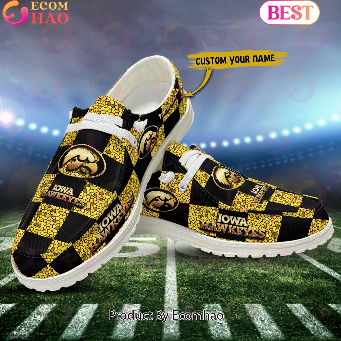 footwearelite iowa hawkeyes custom name hey dude shoes pbtsq