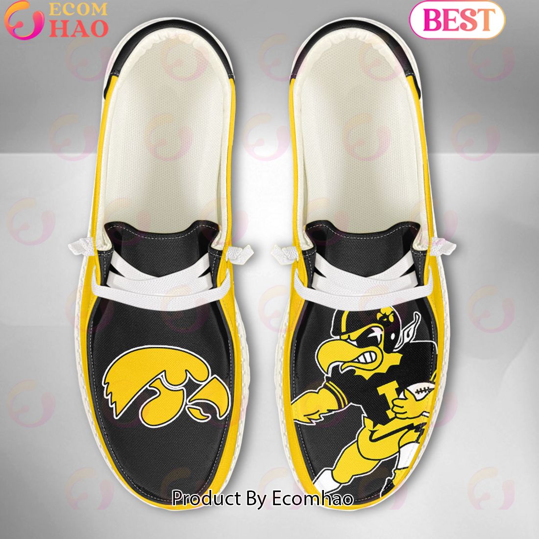 footwearelite iowa hawkeyes custom name hey dude shoes ublic