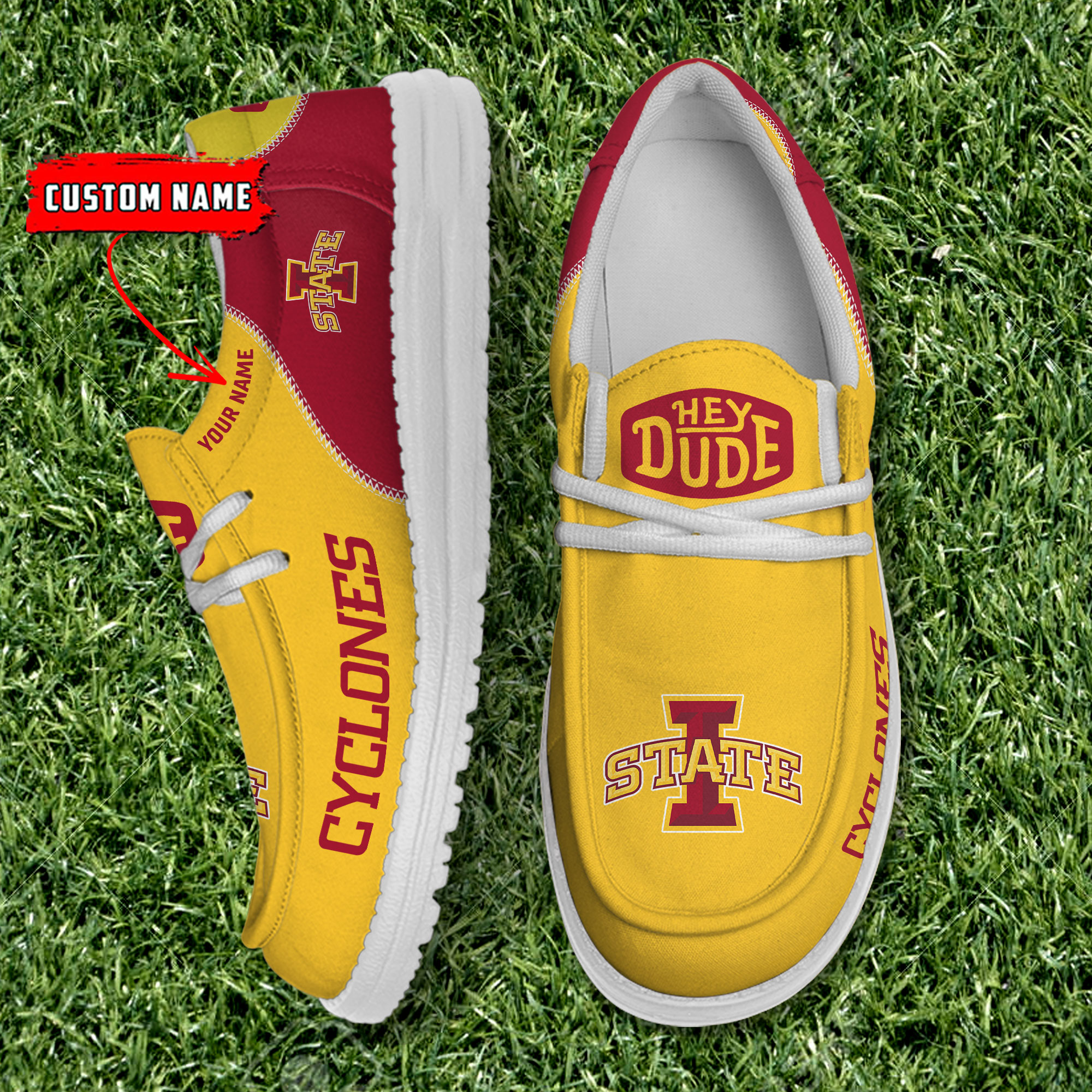 footwearelite iowa state cyclones custom name hey dude shoes 3ru8t