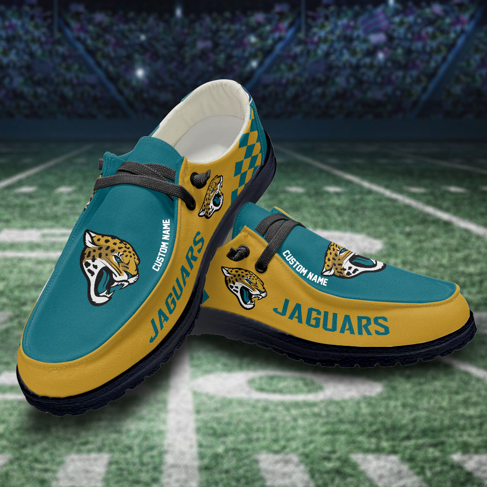 footwearelite jacksonville jaguars custom name hey dude shoes cebgp