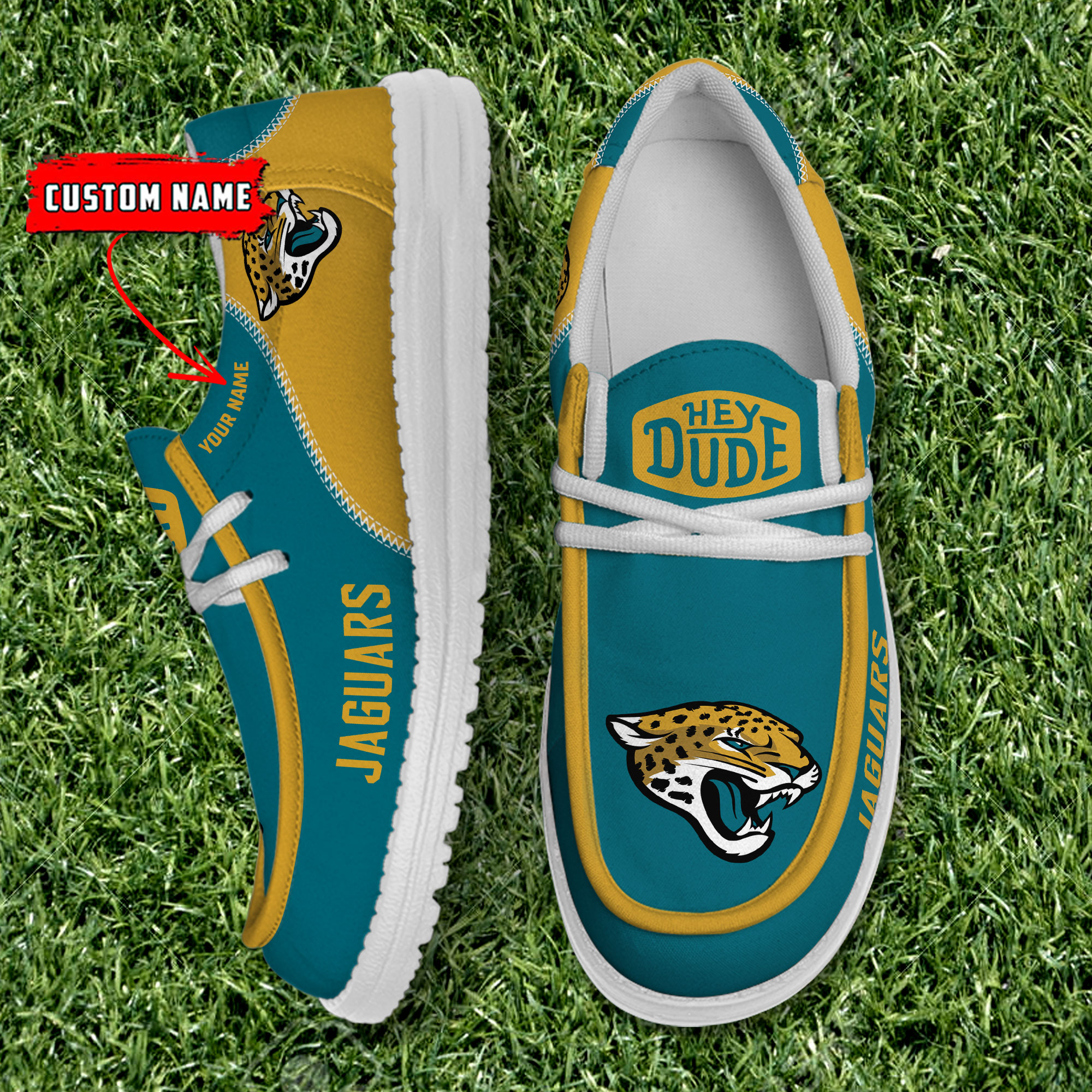 footwearelite jacksonville jaguars custom name hey dude shoes chpqs