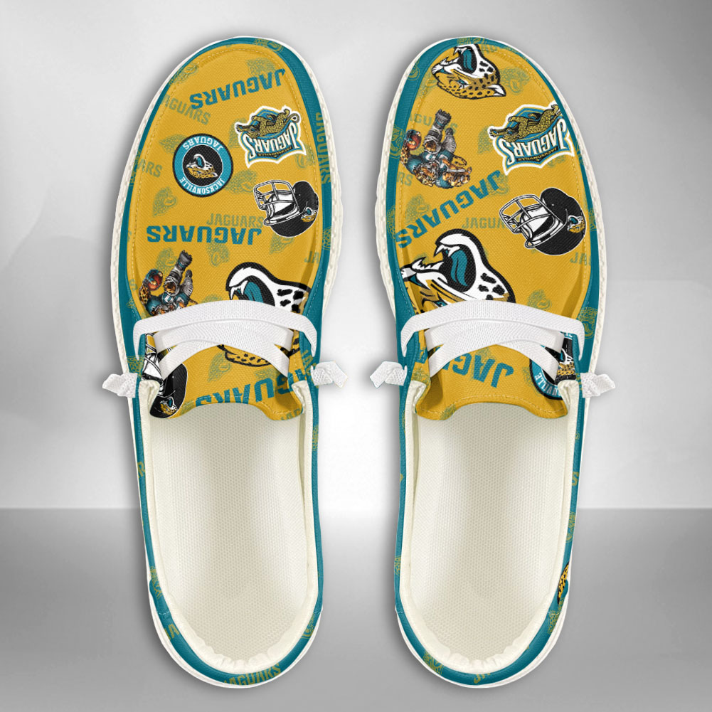 footwearelite jacksonville jaguars custom name hey dude shoes chzzy