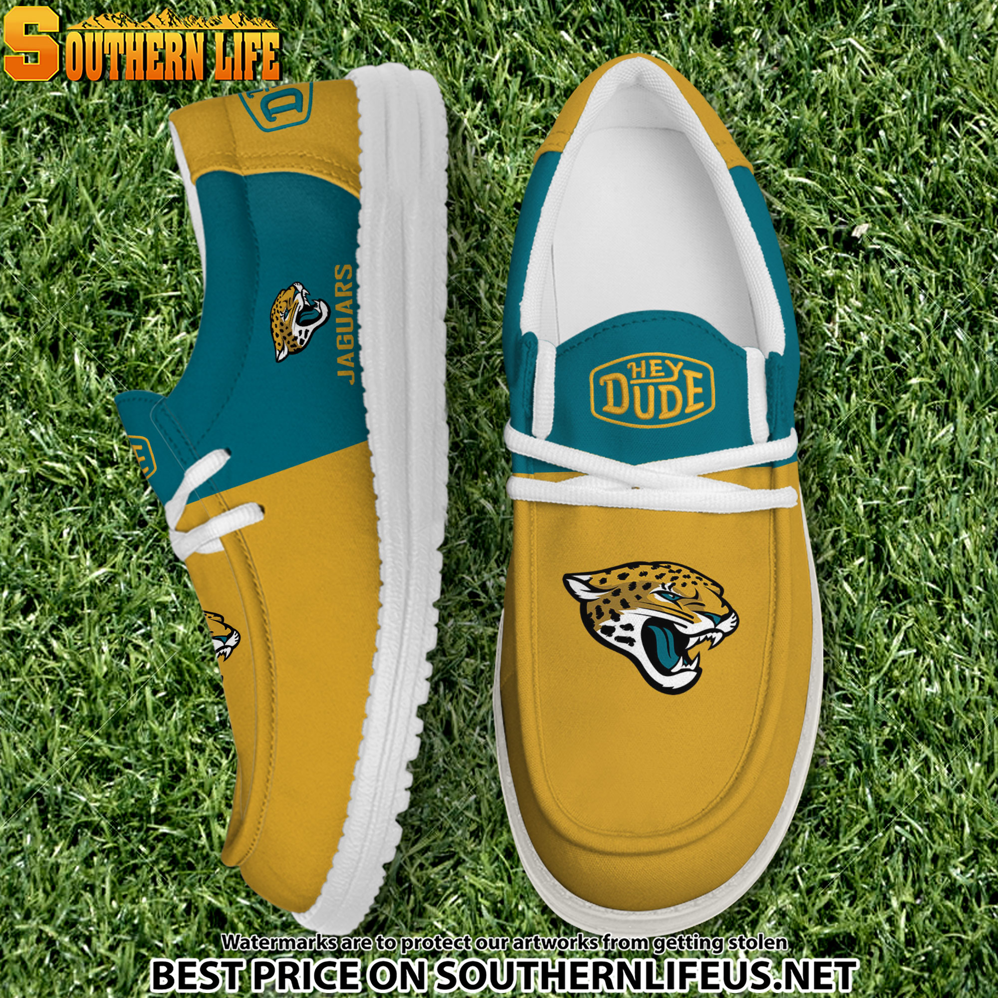 footwearelite jacksonville jaguars custom name hey dude shoes hsorj