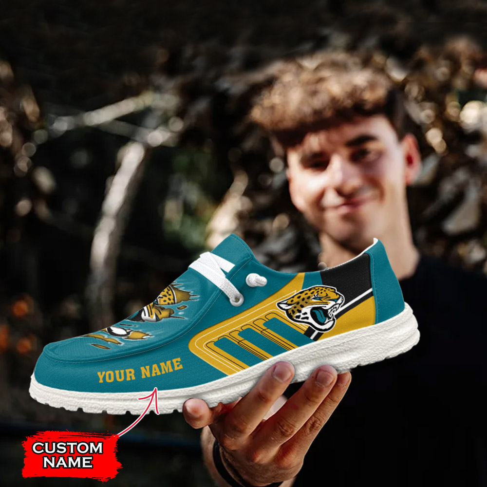 footwearelite jacksonville jaguars custom name hey dude shoes pwkg8