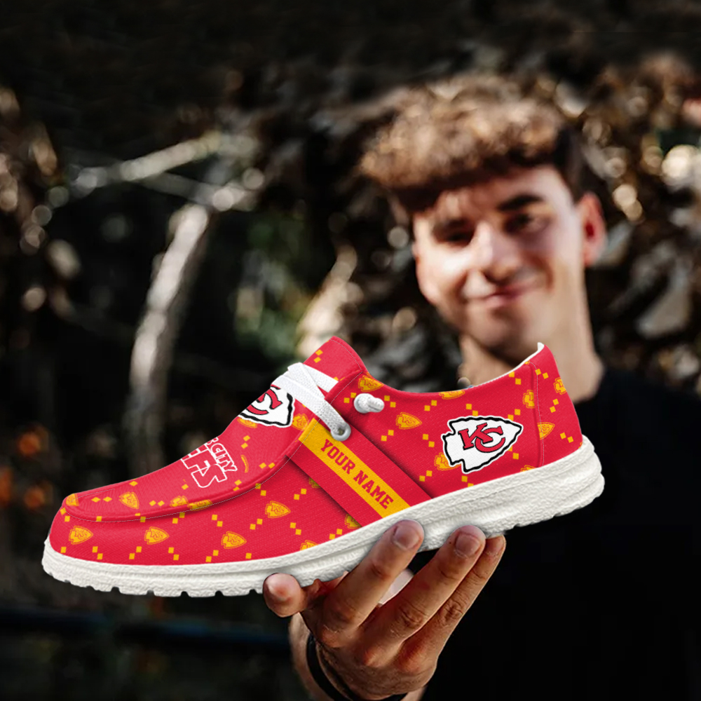 footwearelite kansas city chiefs custom name hey dude shoes bhosy