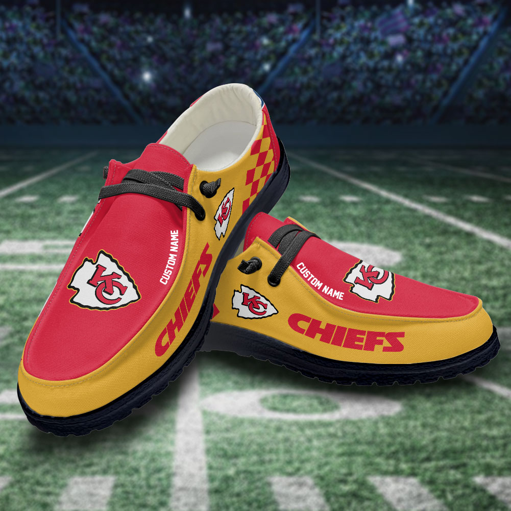 footwearelite kansas city chiefs custom name hey dude shoes cmg0l