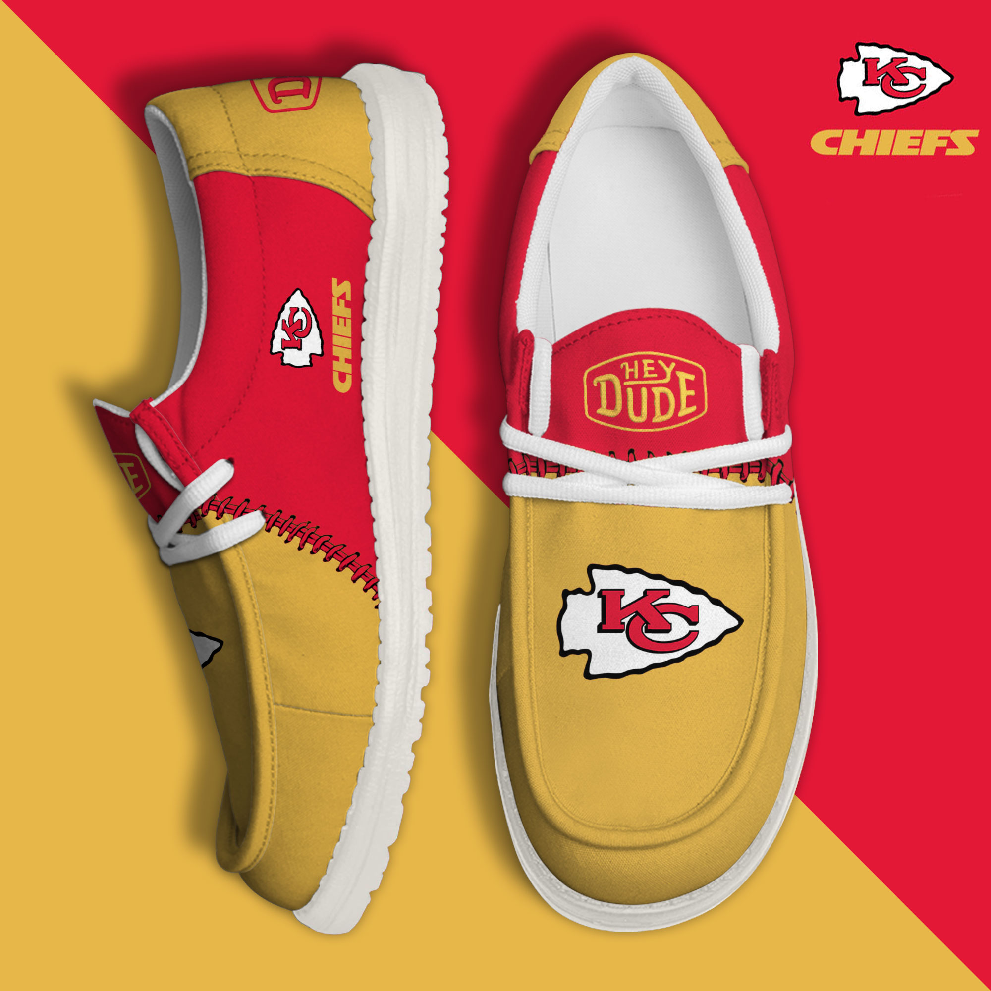 footwearelite kansas city chiefs custom name hey dude shoes krjof