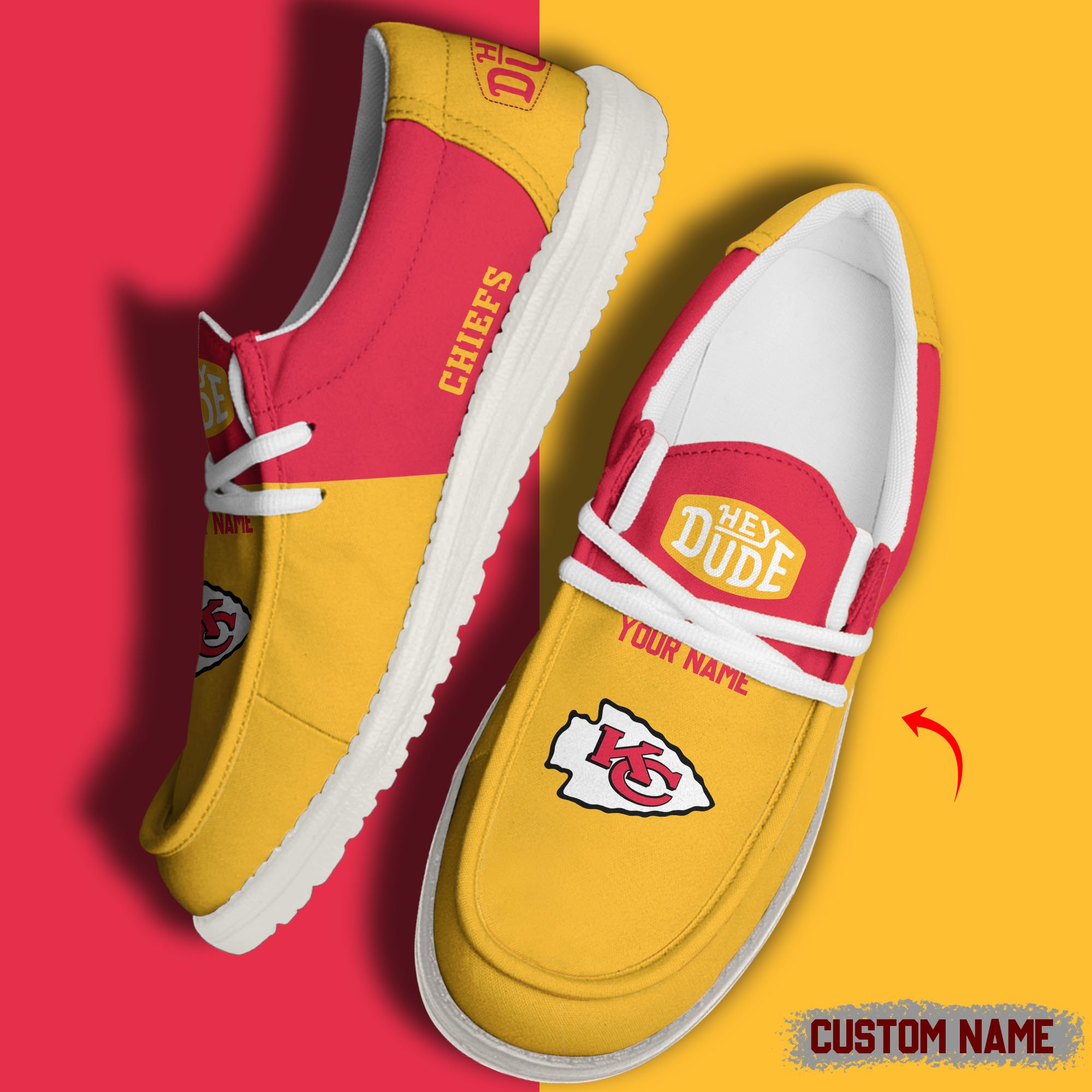 footwearelite kansas city chiefs custom name hey dude shoes p5rwp