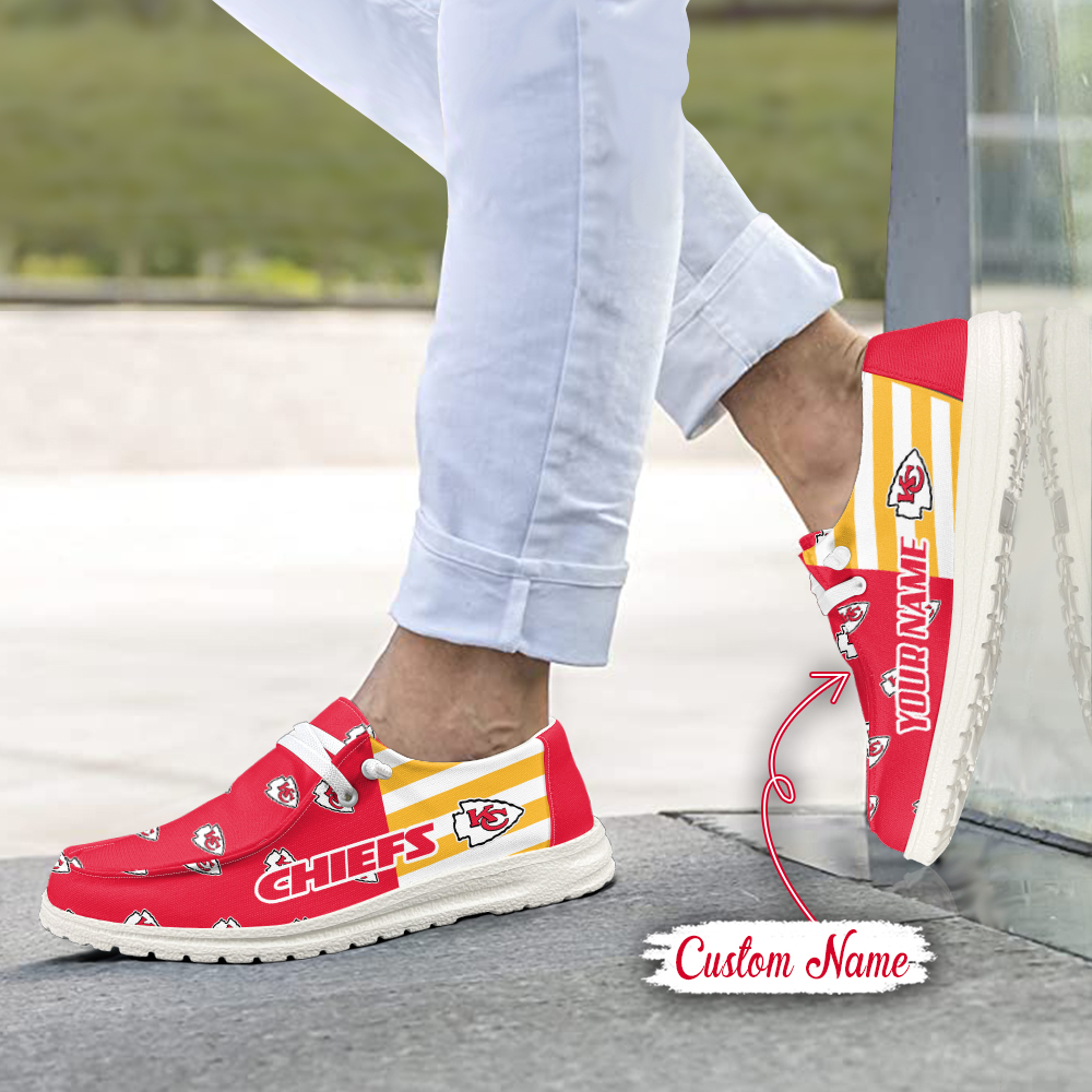 footwearelite kansas city chiefs custom name hey dude shoes wd4cl