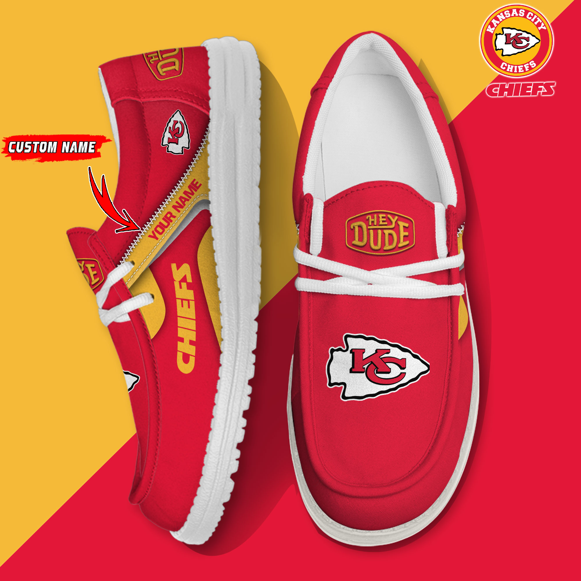 footwearelite kansas city chiefs custom name hey dude shoes ypa8t