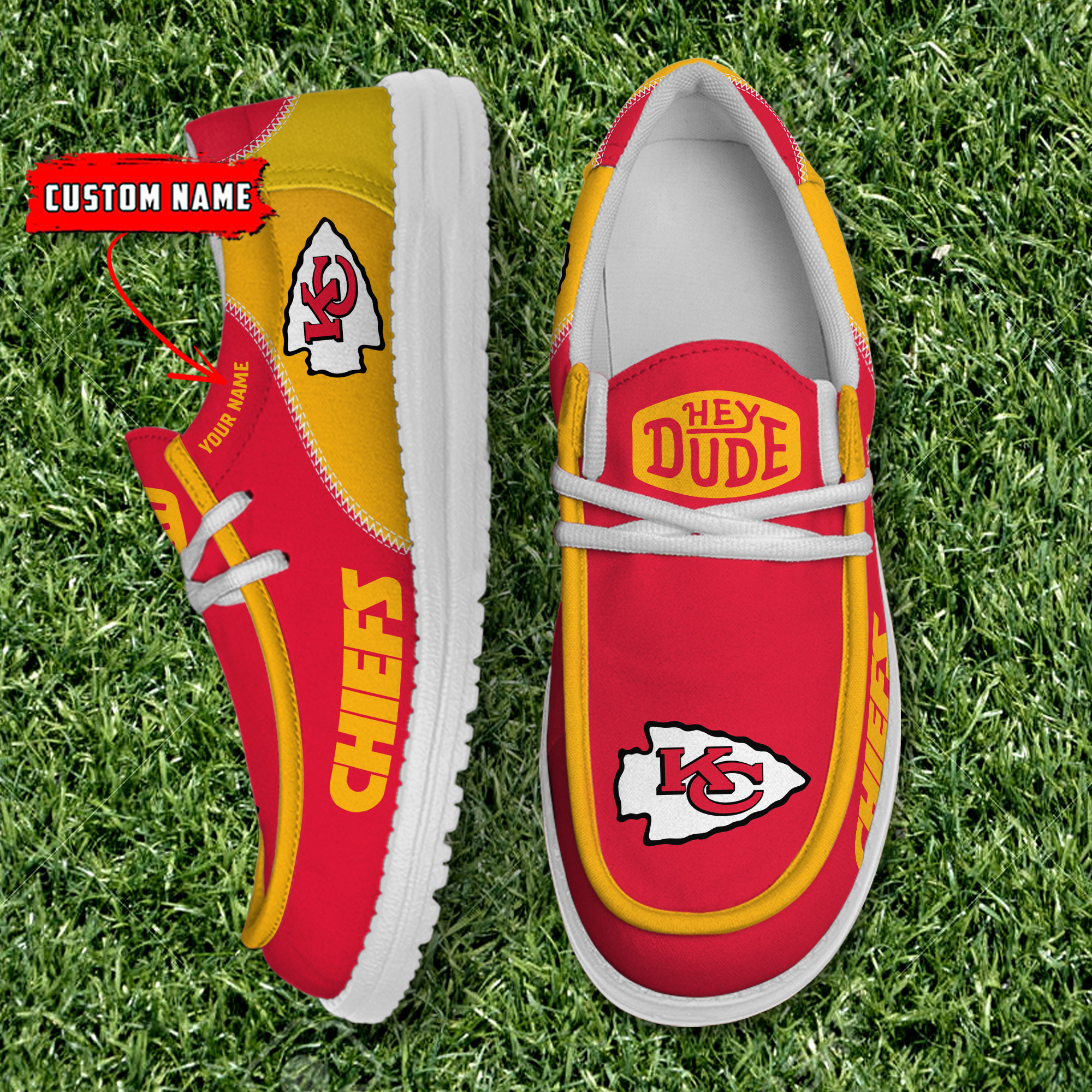 footwearelite kansas city chiefs custom name hey dude shoes zazrj