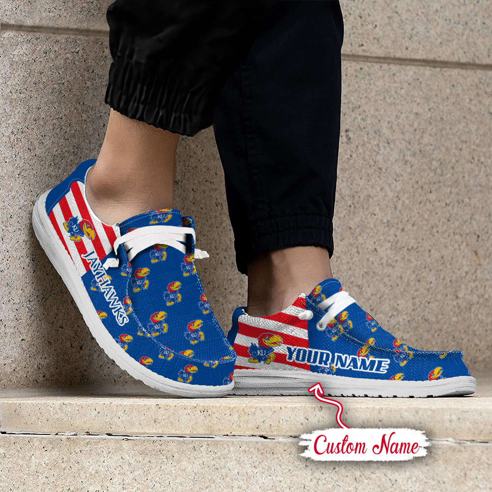 footwearelite kansas jayhawks custom name hey dude shoes 3rz4u