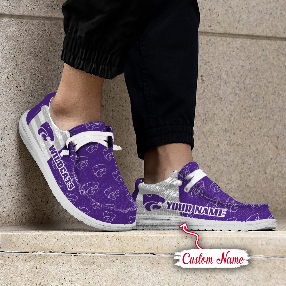 footwearelite kansas state wildcats custom name hey dude shoes 9lg4u