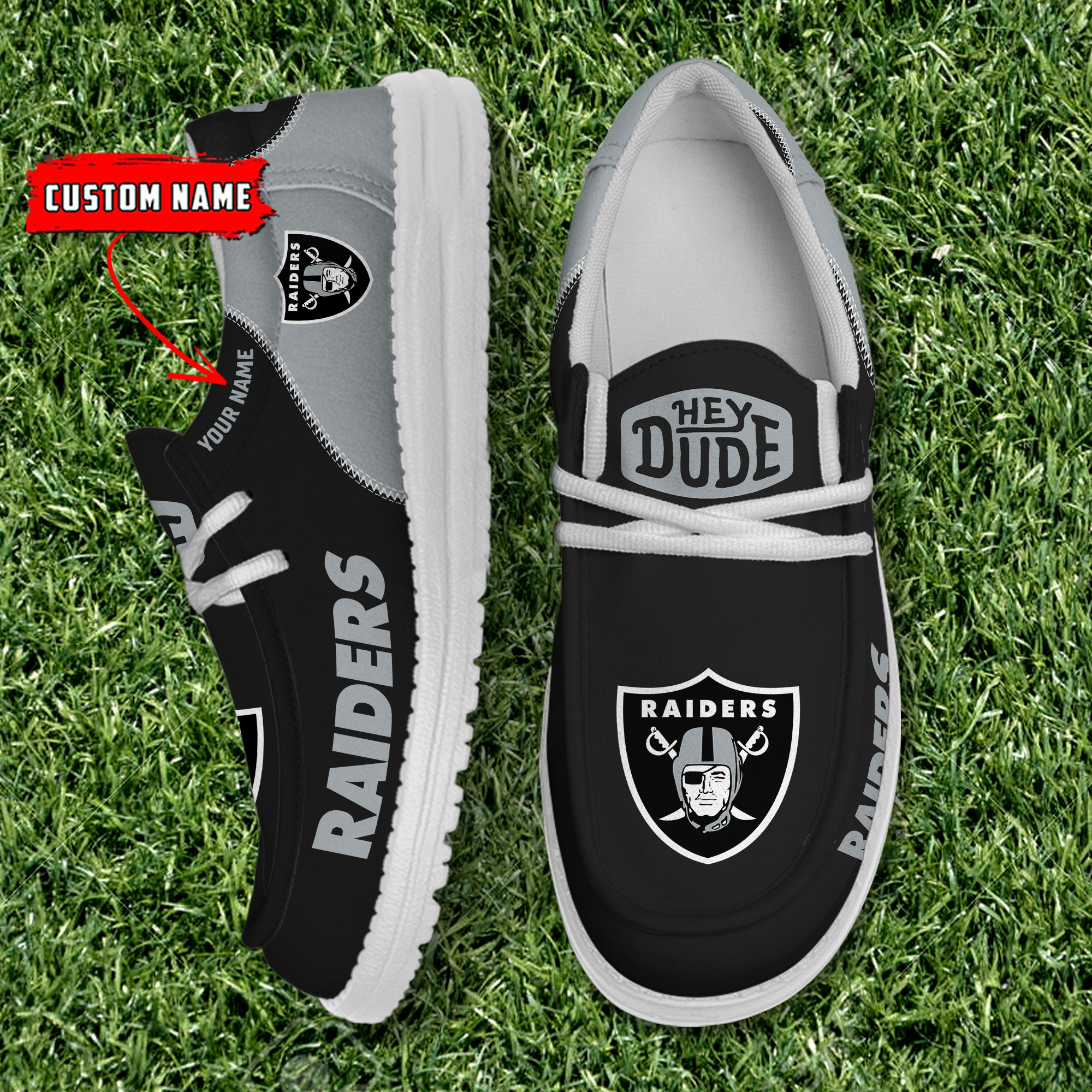 footwearelite las vegas raiders custom name hey dude shoes 9rmat