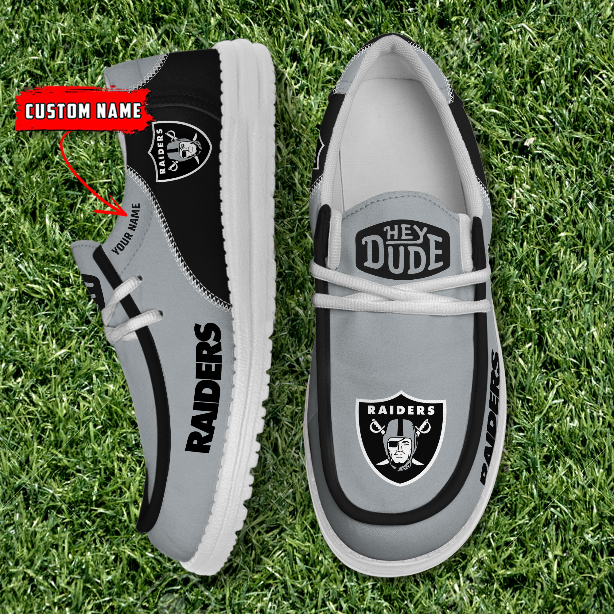 footwearelite las vegas raiders custom name hey dude shoes ozhre