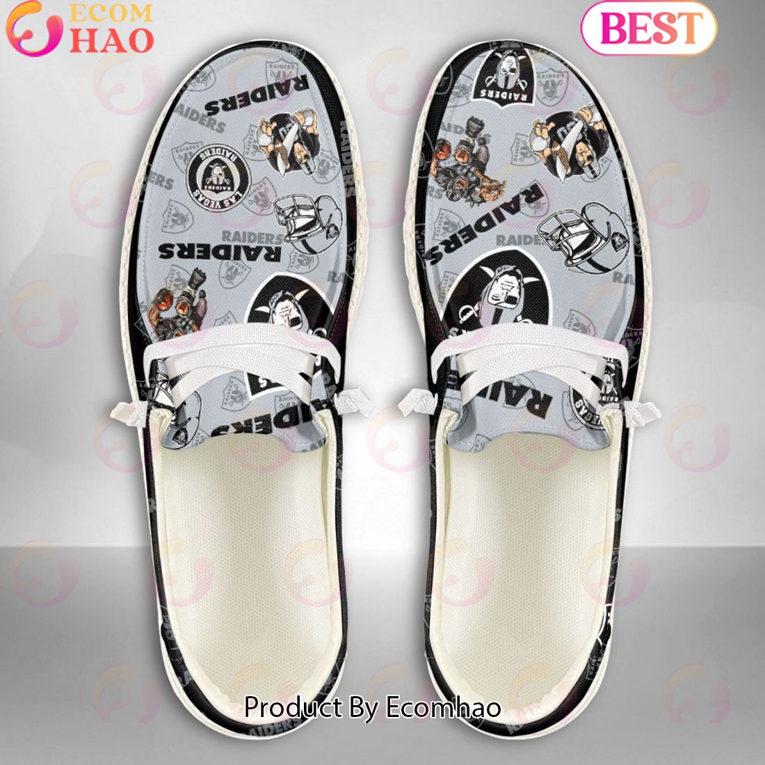 footwearelite las vegas raiders custom name hey dude shoes qdwop