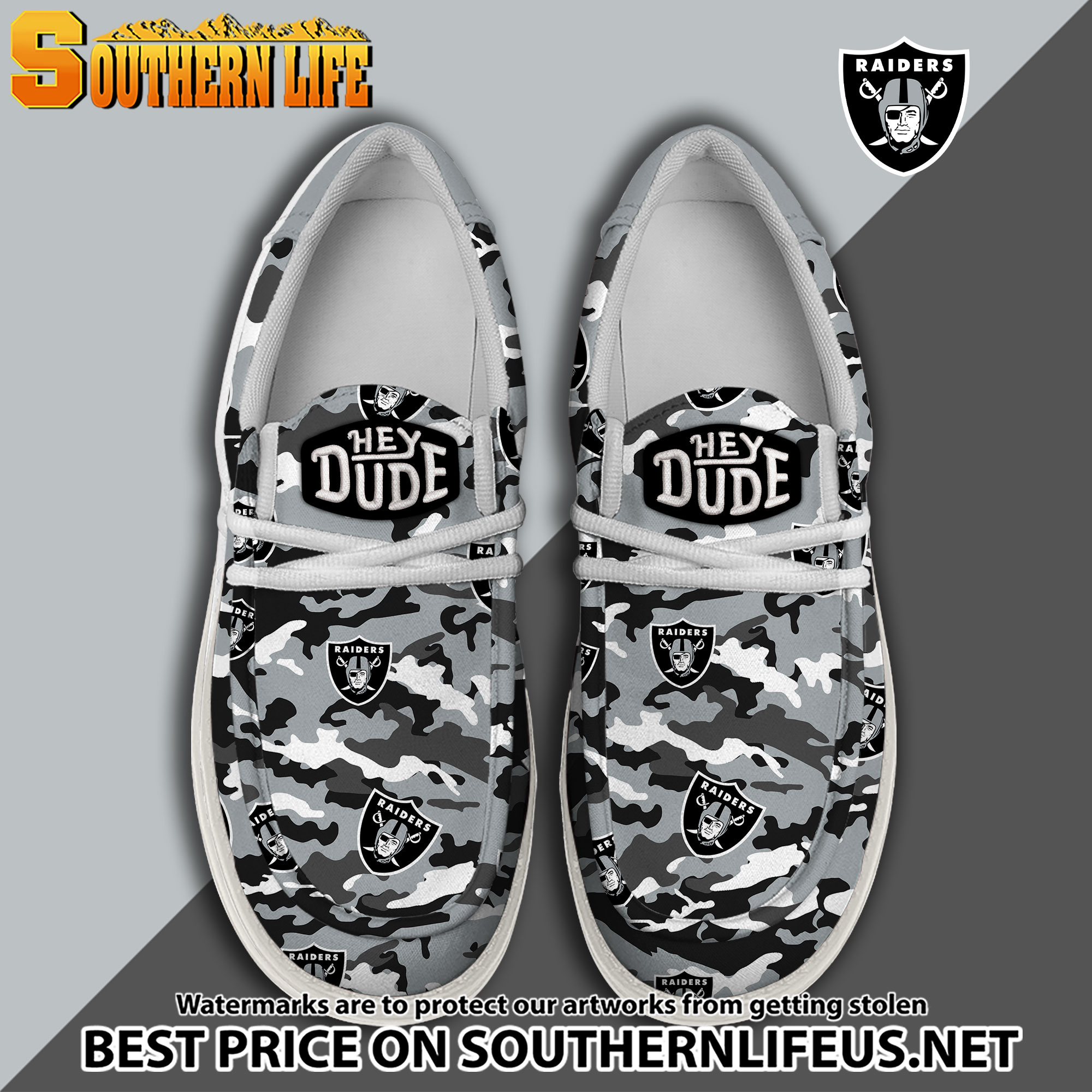 footwearelite las vegas raiders custom name hey dude shoes wylko